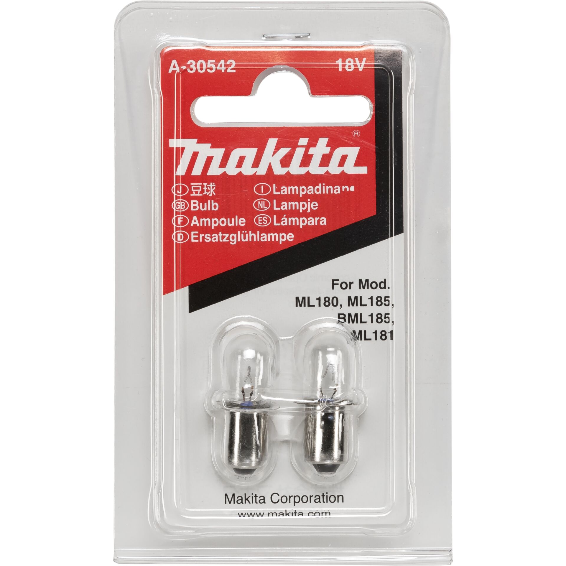 Makita A-30542  Glühlampe 18V