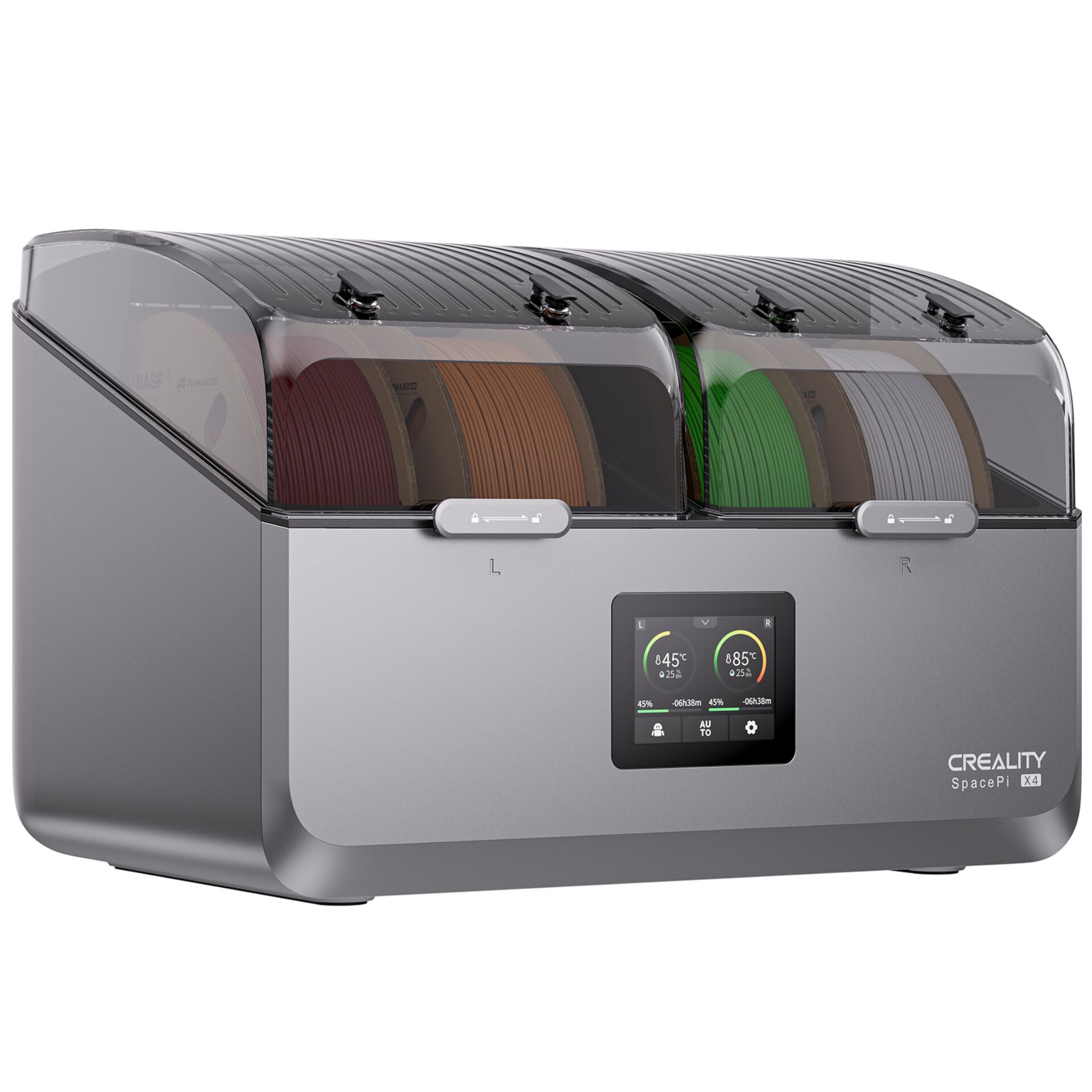 3D-Drucker Zubehör, Filament Lagerung, Doppel-Spulenträger, LCD-Touchscreen, Creality SpacePi X4
