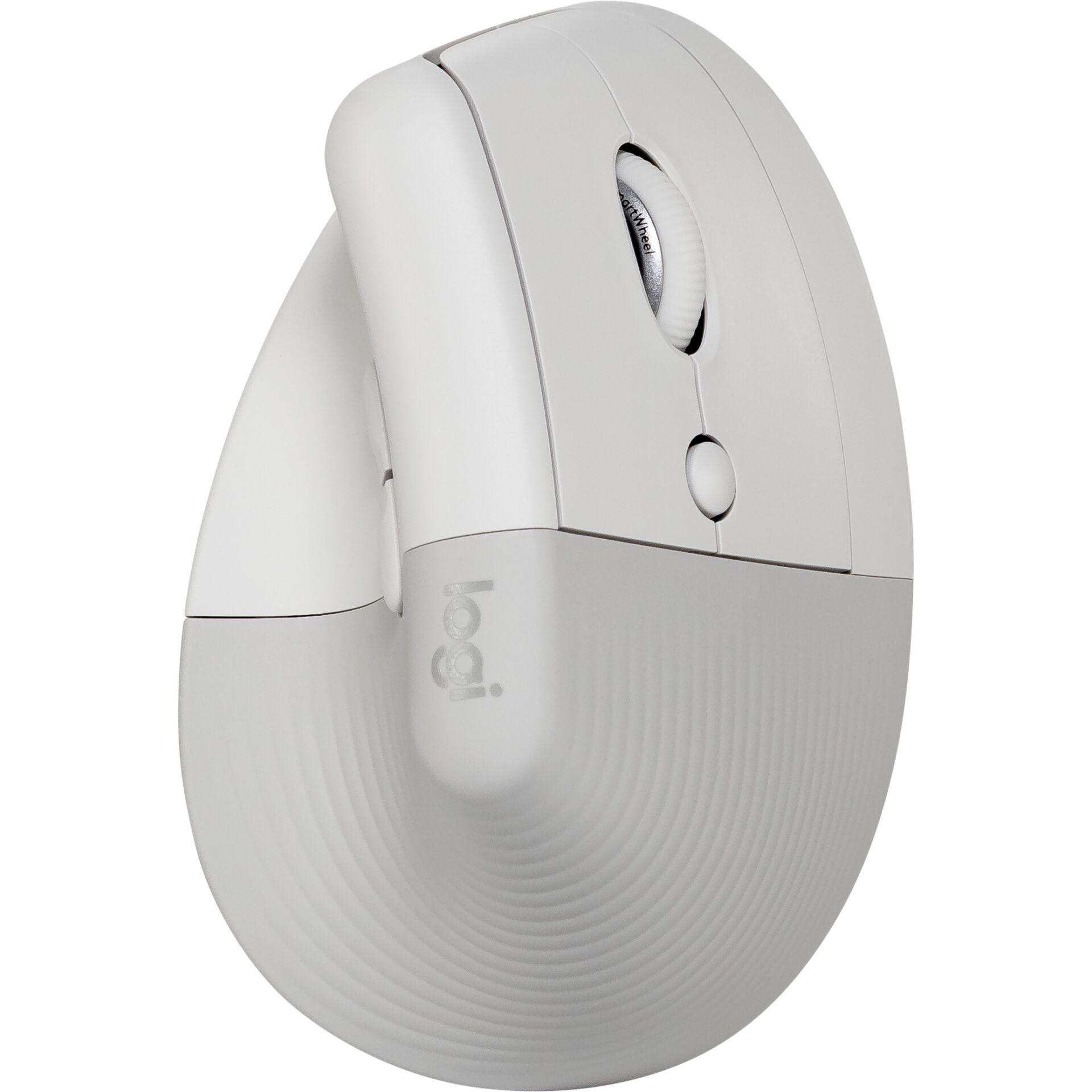 computer mouse, ergonomic, white, scroll wheel, corded