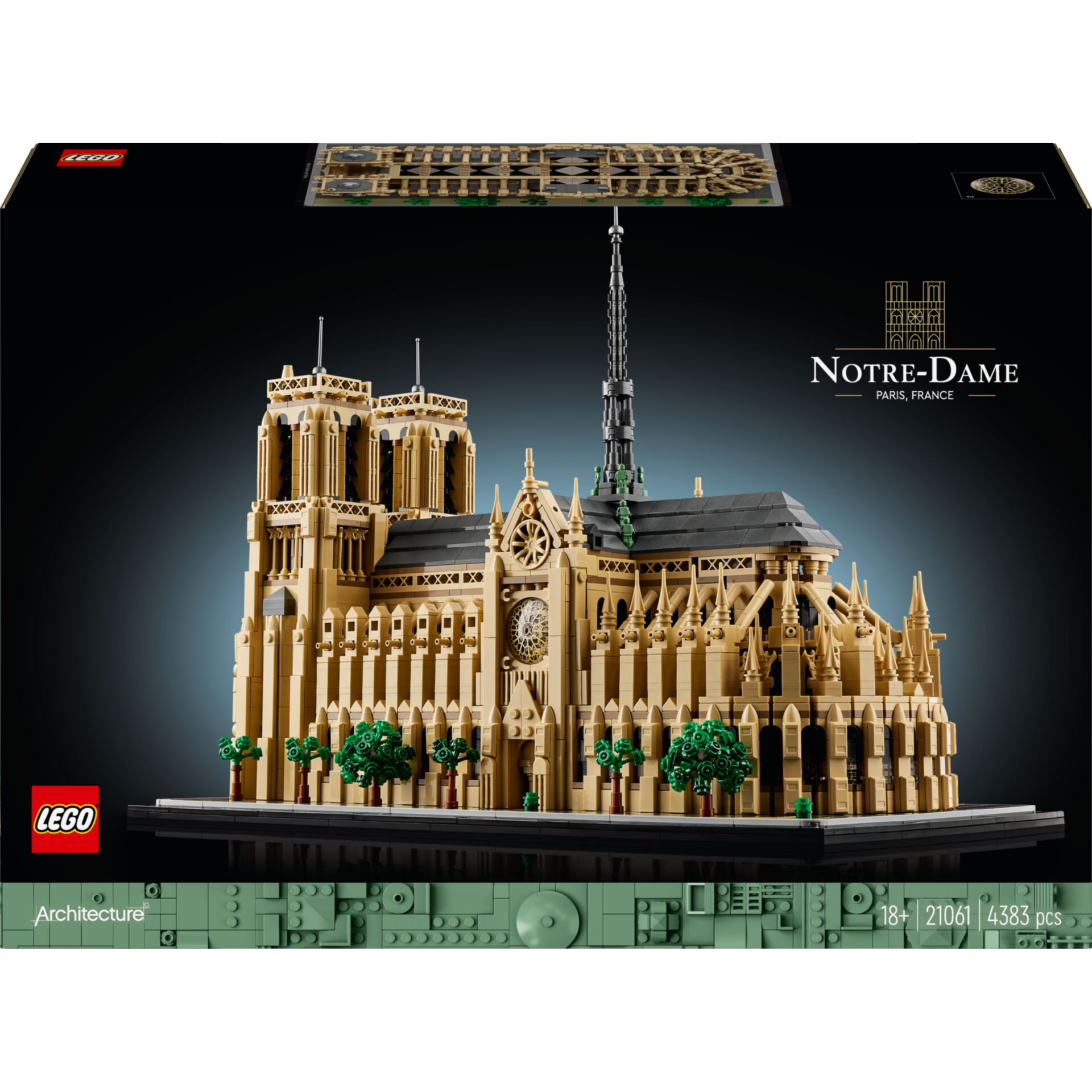 Architektur, Konstruktionsspielzeug, Legomodell, Notre-Dame, Gotische Kathedrale