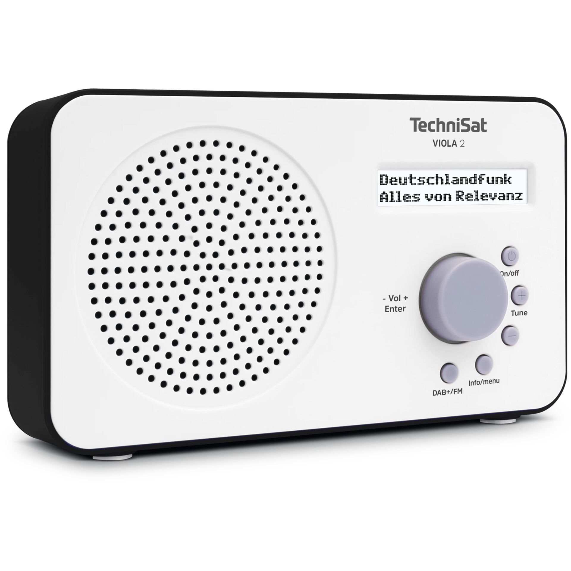 radio, Lautsprecher, DAB/FM, weiß, grauer regler