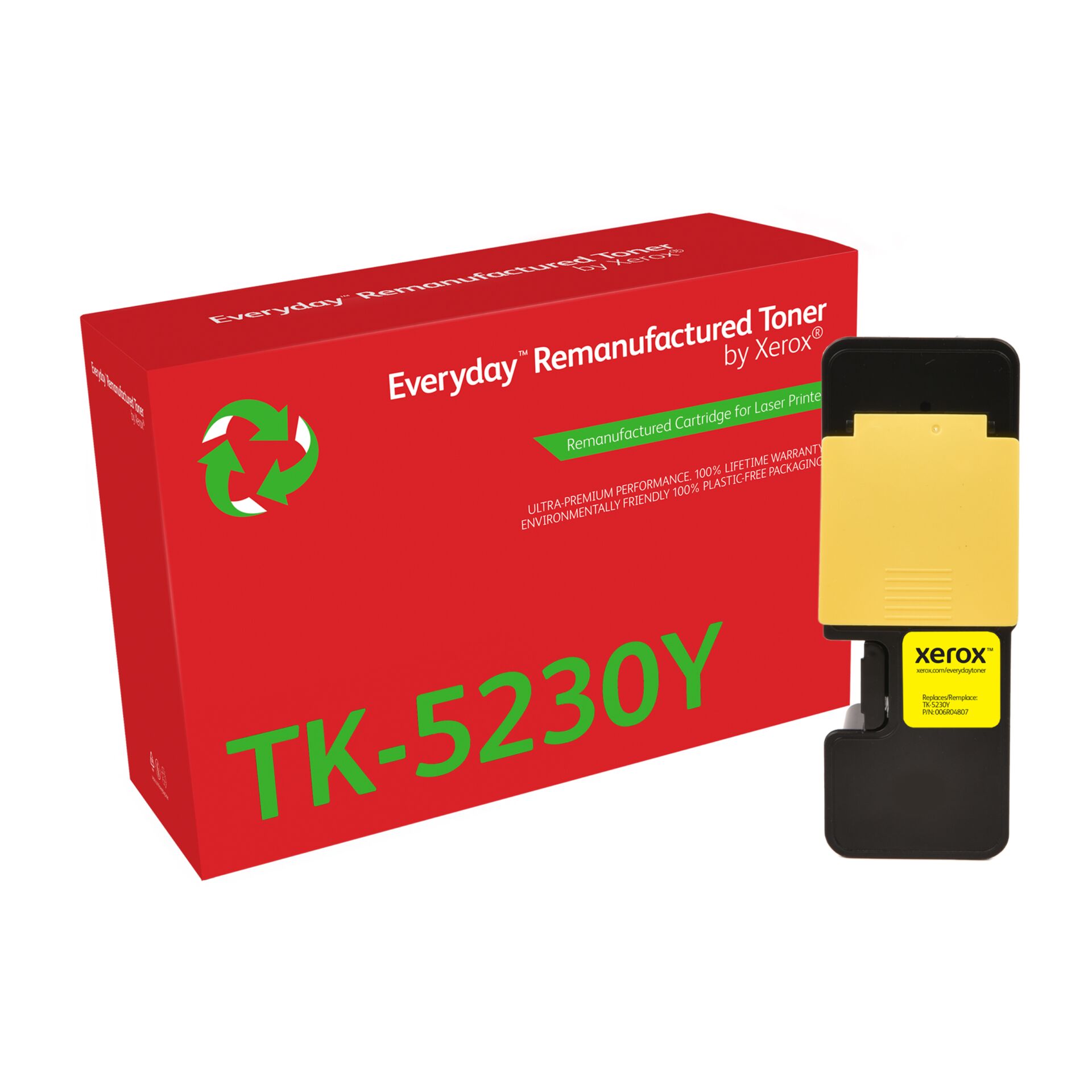 Toner, Renaturierter Toner, TK-5230Y, Laserdrucker-Tonerkassette, Gelber Toner