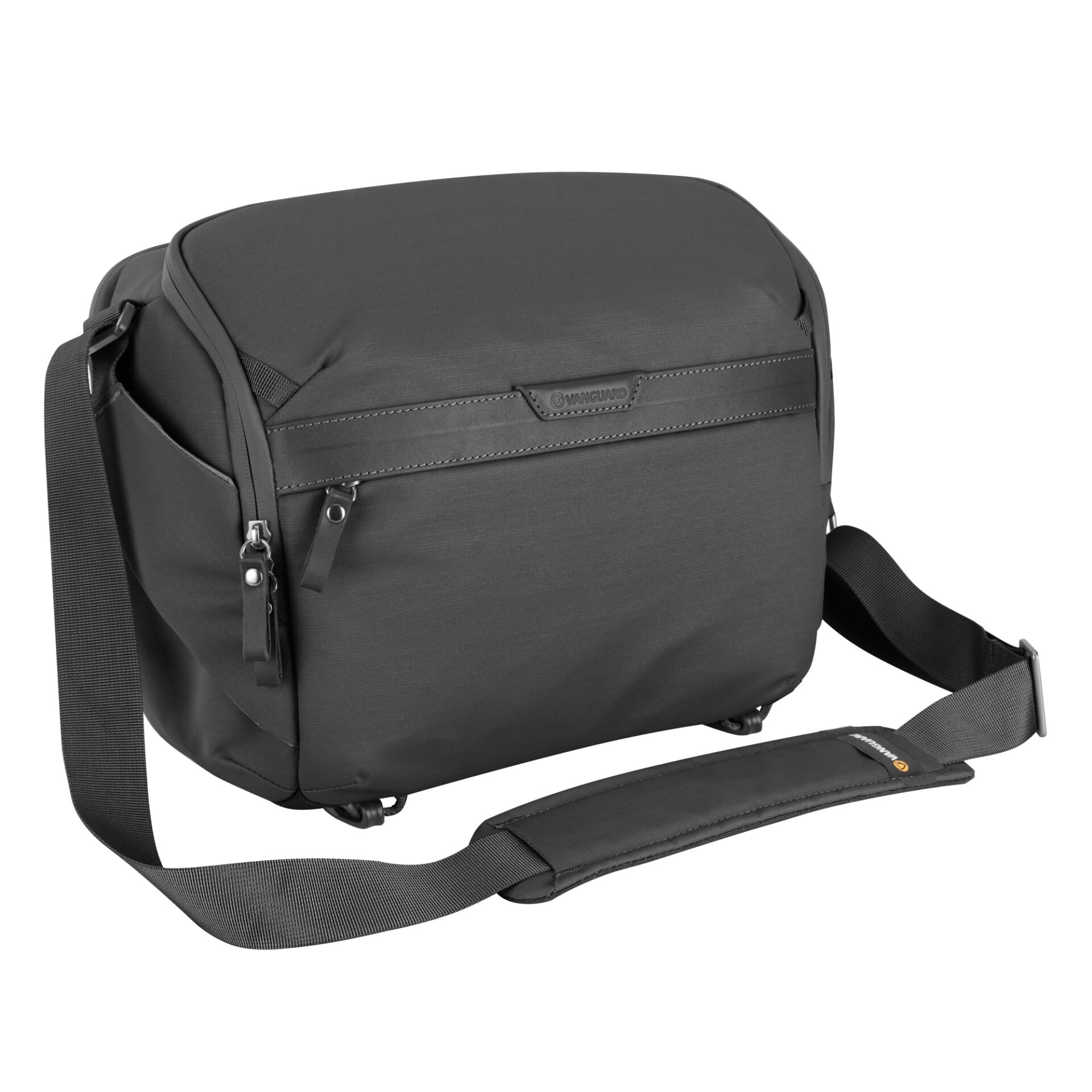 Schultertasche, Umhängetasche, Gepäcktasche, Nylon, Schwarz