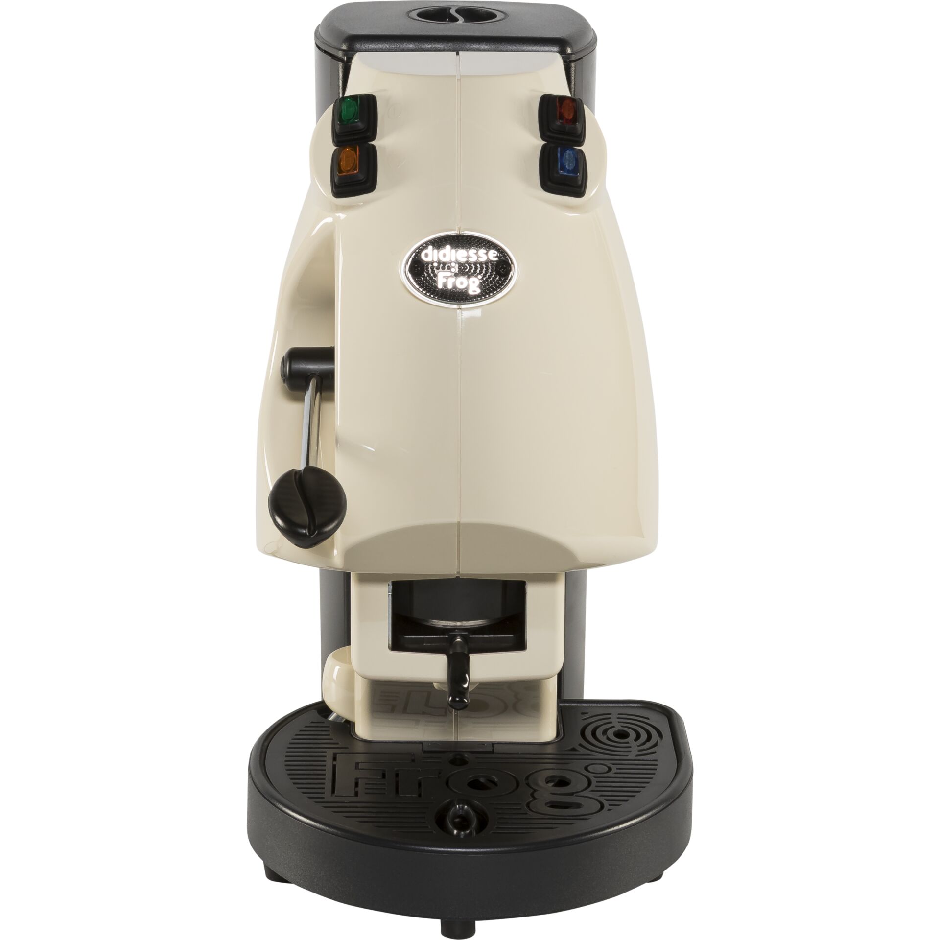 Kaffeemaschine, Espresso, Kaffeeautomat, Einzeltassenmaschine, Cremefarben