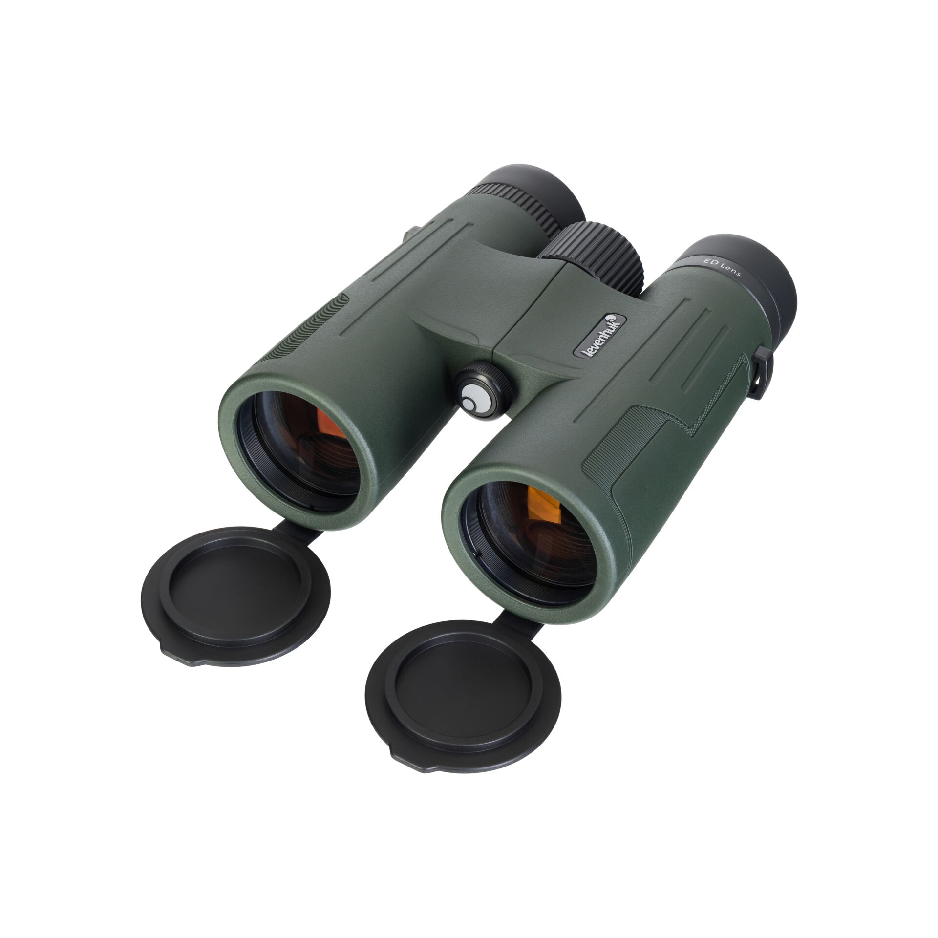 Fernglas, Grünes Gehäuse, Zwei Objektive, Kompakt Binokular, Klemmdeckel
