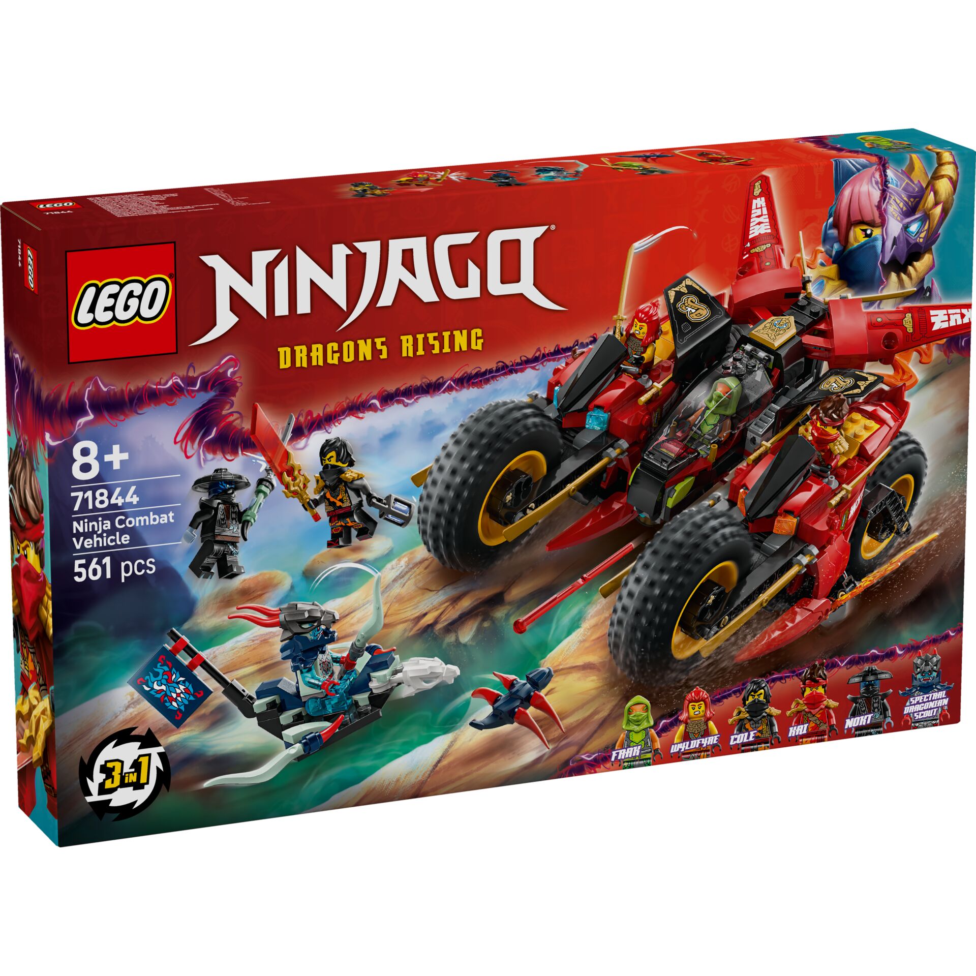 Ninja Go, Dragons Rising, Ninja Fahrzeug, Lego Set, 561 Teile