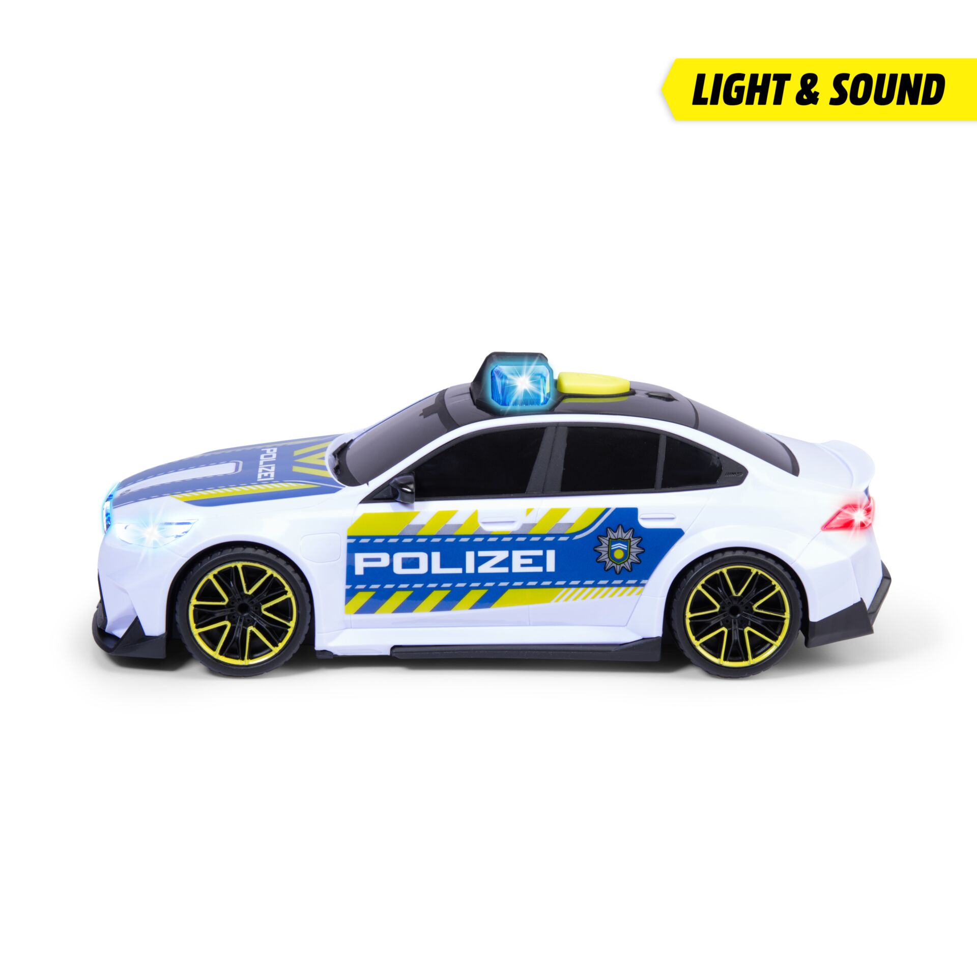 Polizei Auto, Spielzeugauto, Polizei, Auto Lego-stil, schwarz-weiß