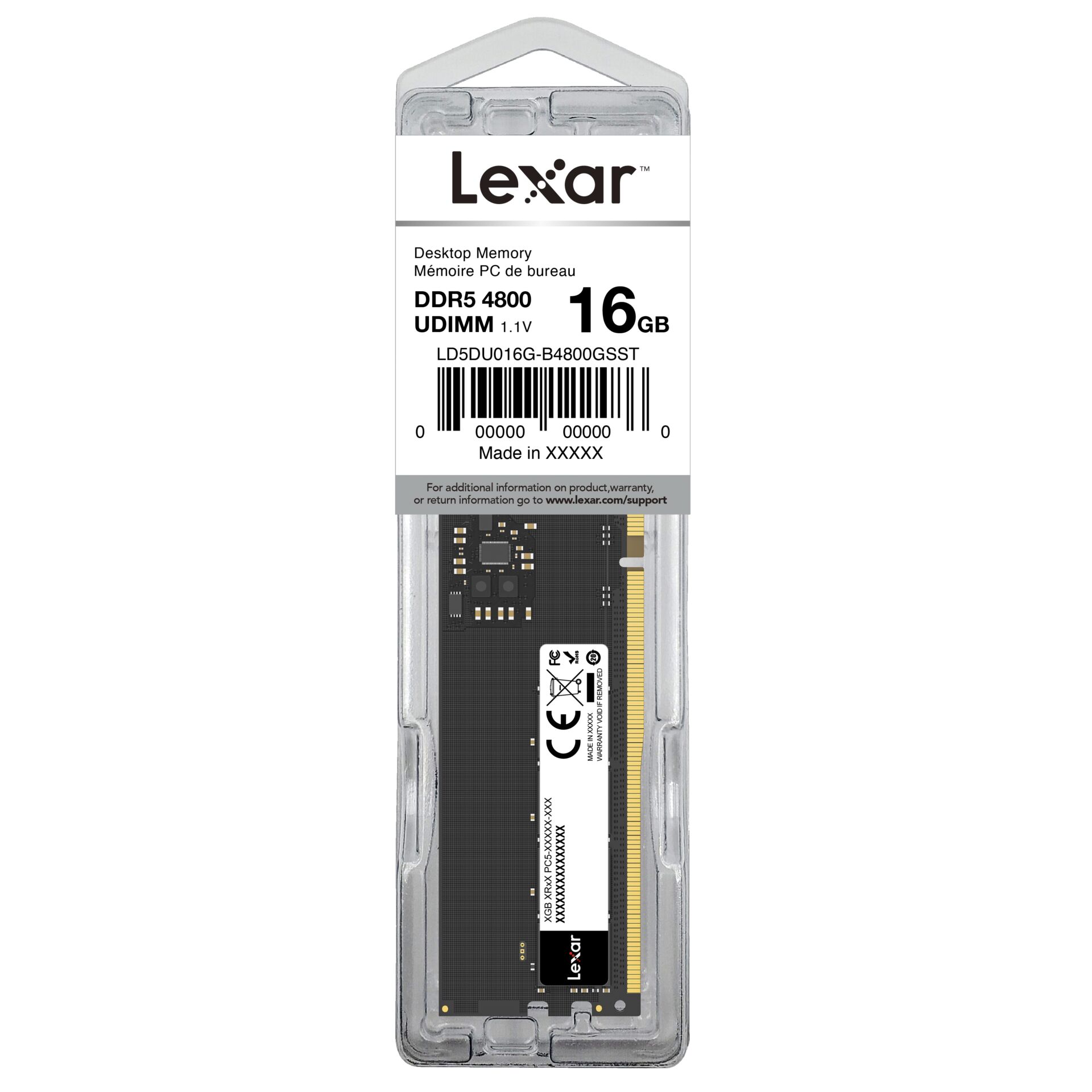 RAM, DDR5, 16GB, UDIMM, Desktop-Speicher