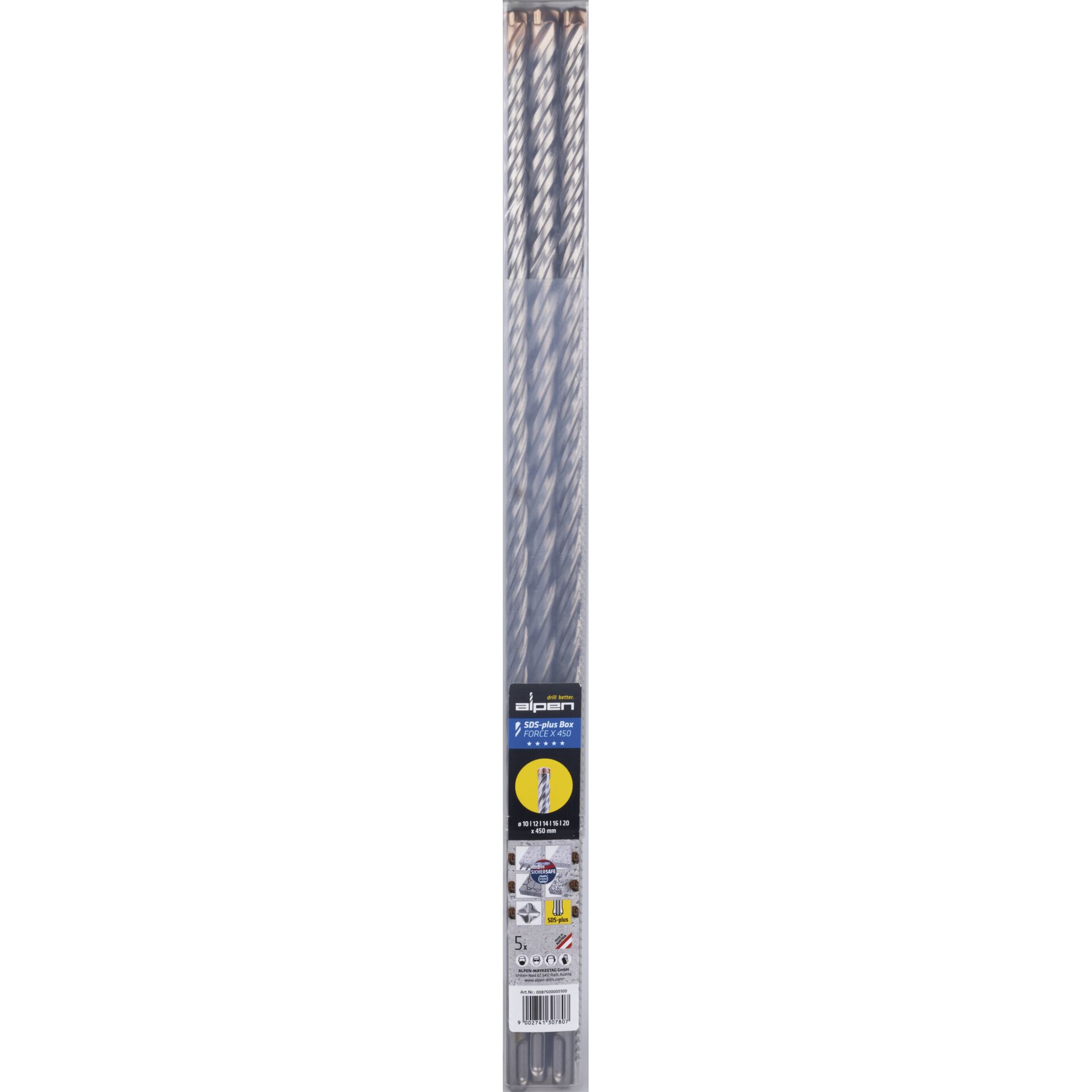 Alpen Satz SDS+ 5 tlg. (875) FOR  CE X