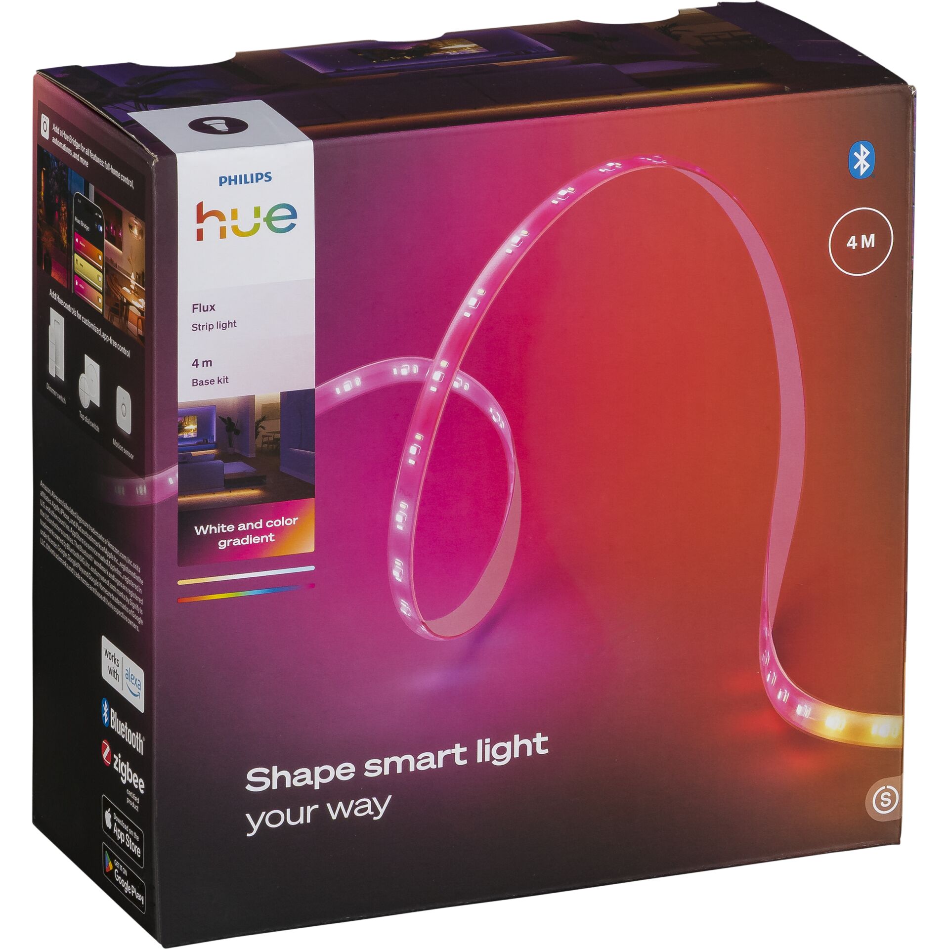 LED-Streifen, RGB, 4 m, Bluetooth, Philips Hue