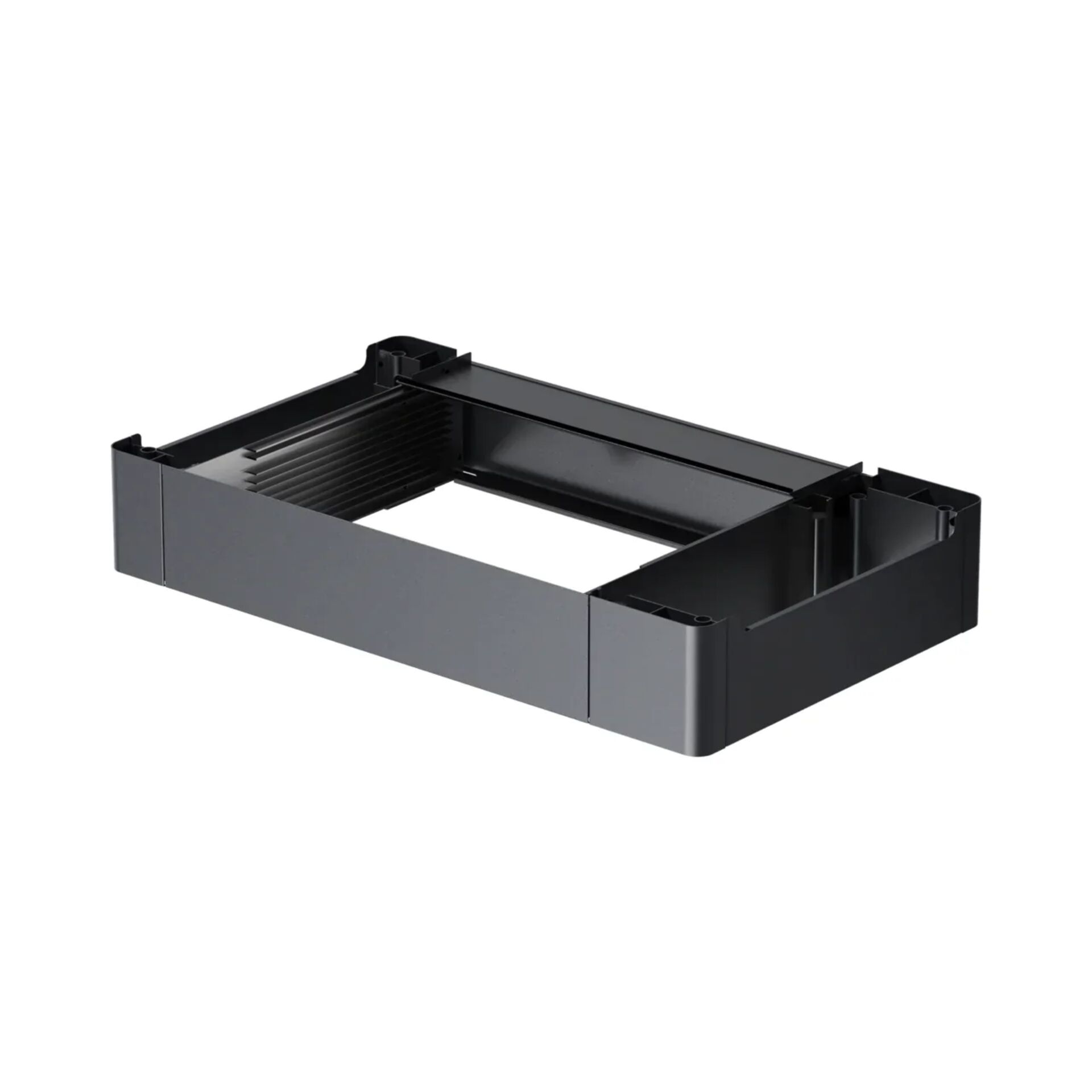 rack, Montage, Schublade, Schwarz, Kunststoff