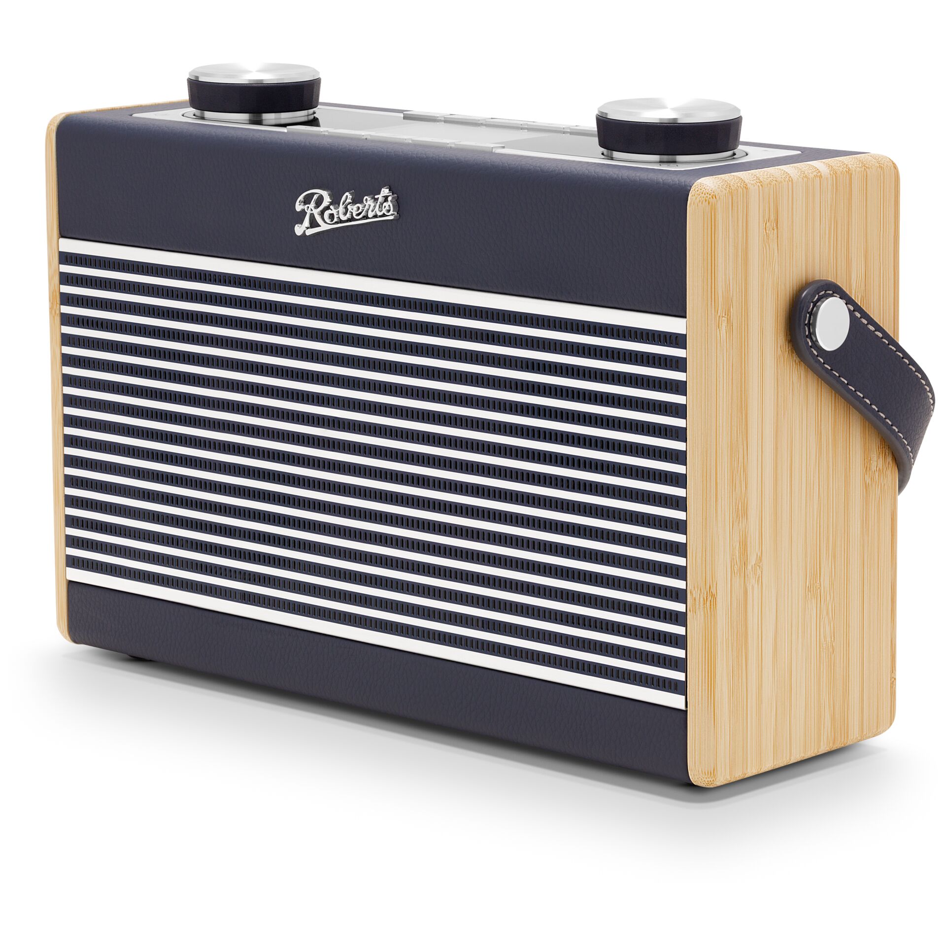tragbarer Lautsprecher, Bluetooth-Lautsprecher, Holzgehäuse, Gewebegitter, Bedienknöpfe