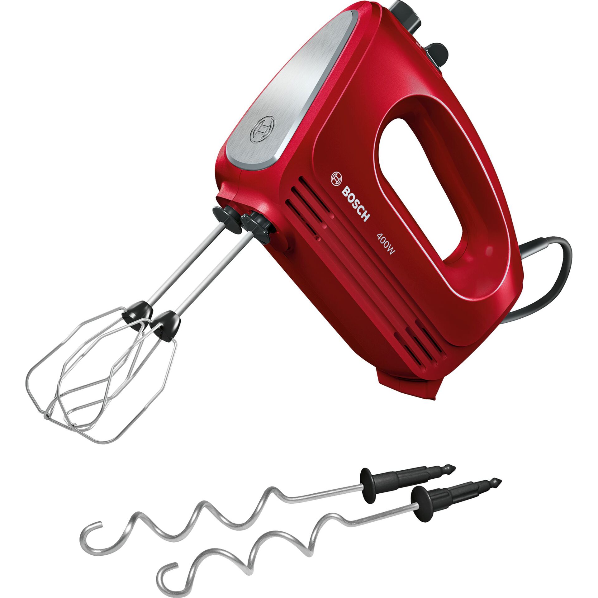 Handmixer, Rührbesenaufsatz, roter Mixer, 400 W, Elektromixer
