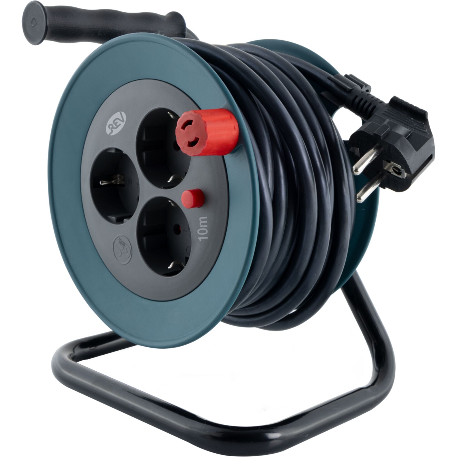 Verlängerungskabel, Steckdosenleiste, Kabeltrommel, 10 meter, EU-Stecker