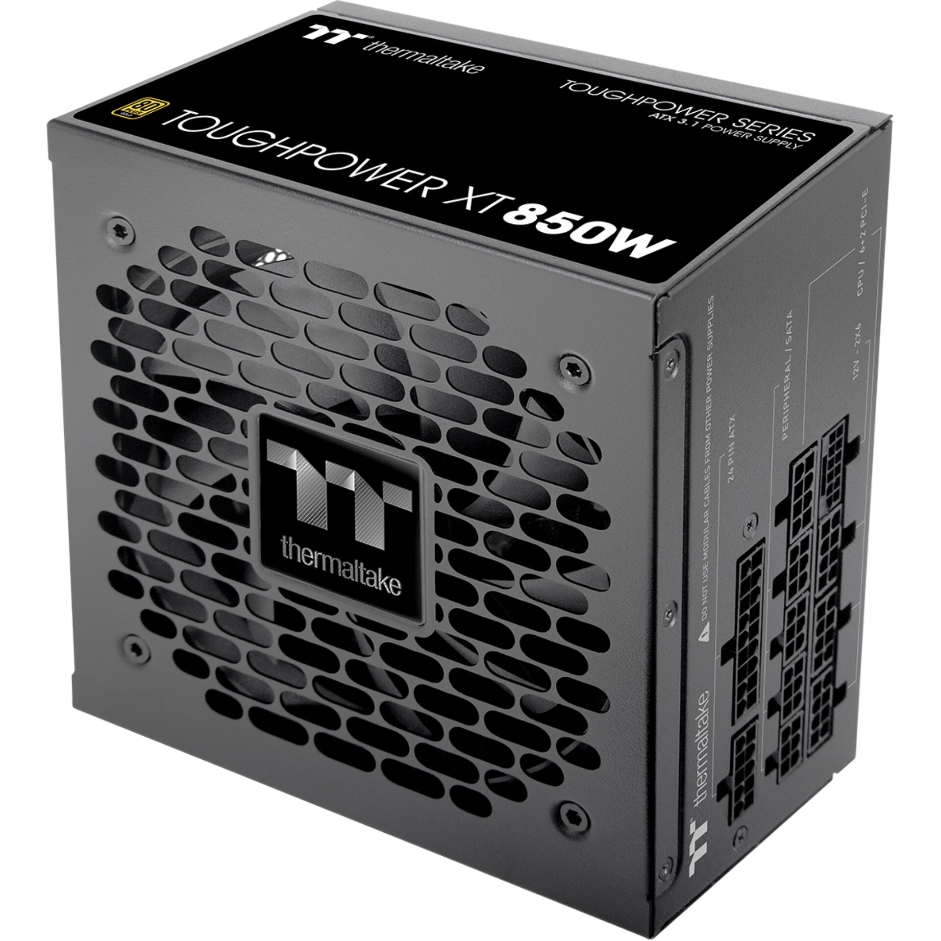 Netzteil, ATX 850W, Thermaltake, Lüftergitter, Schwarz