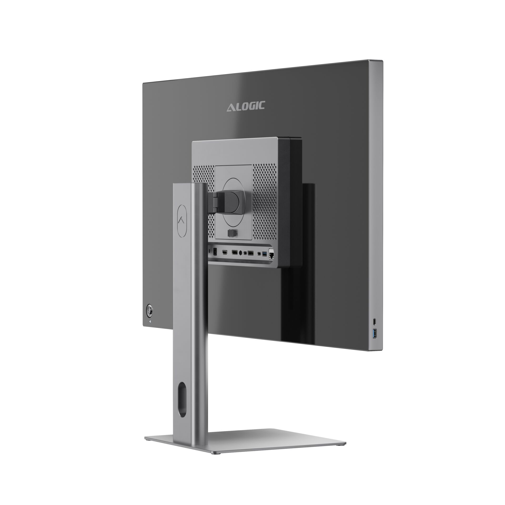 monitor, all-in-one, display, rear ports, adjustable stand