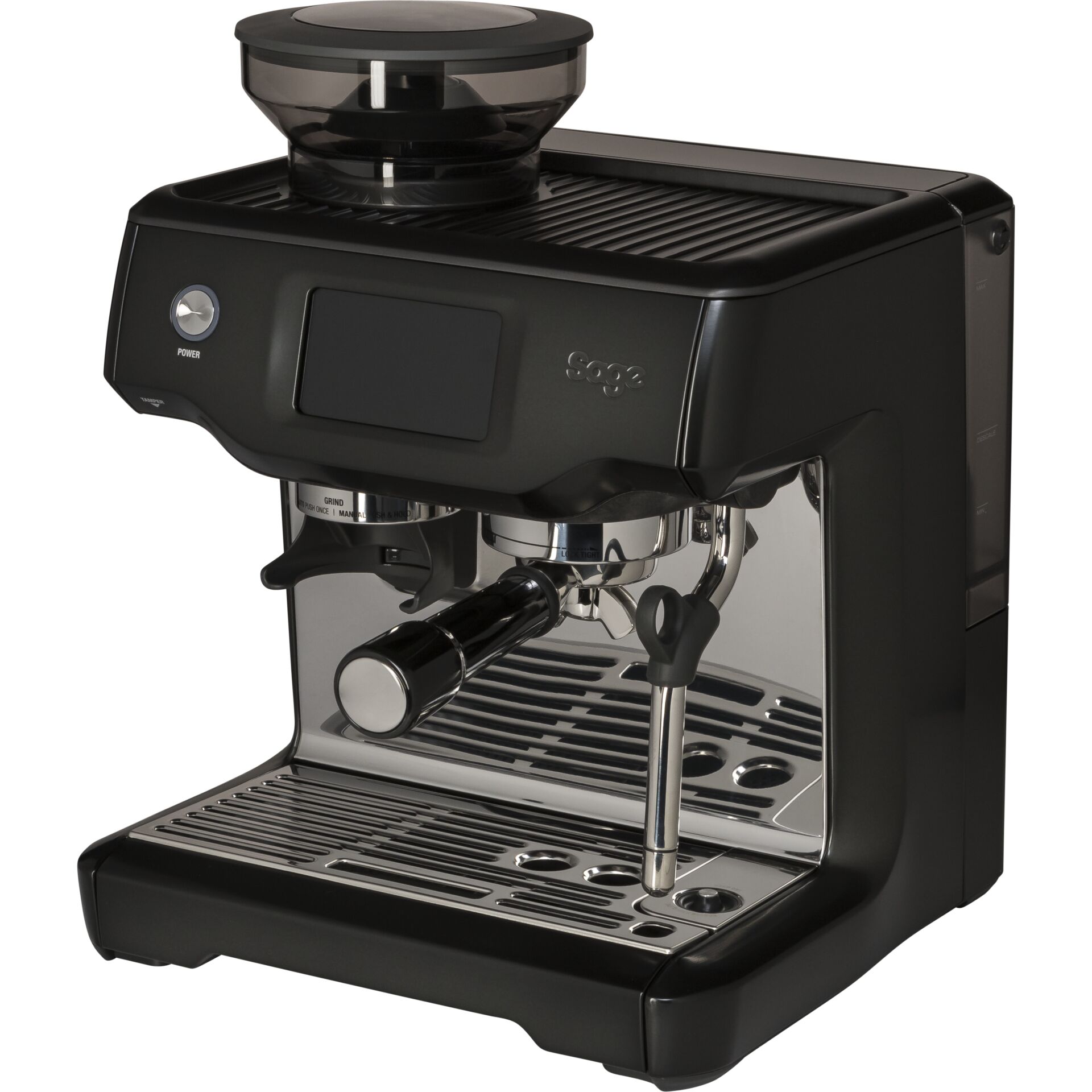 Espresso-Maschine, Kaffeemaschine, Schwarz, Portafilter, Edelstahl