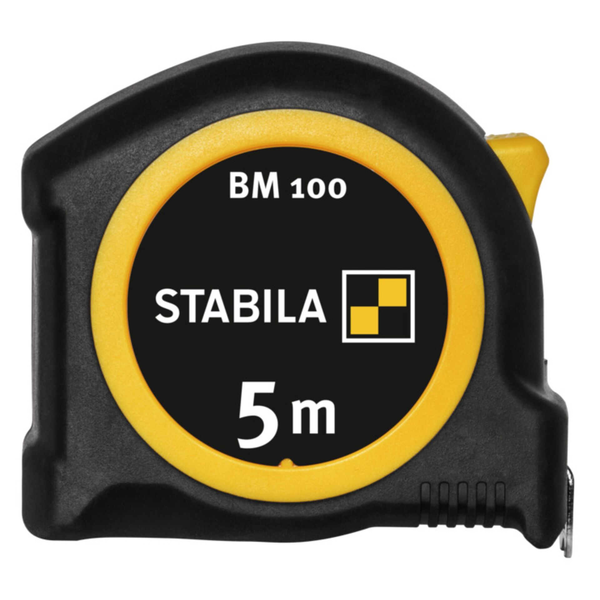 Maßband, Stabila BM 100, 5 m, Schwarz/Gelb, Messwerkzeug