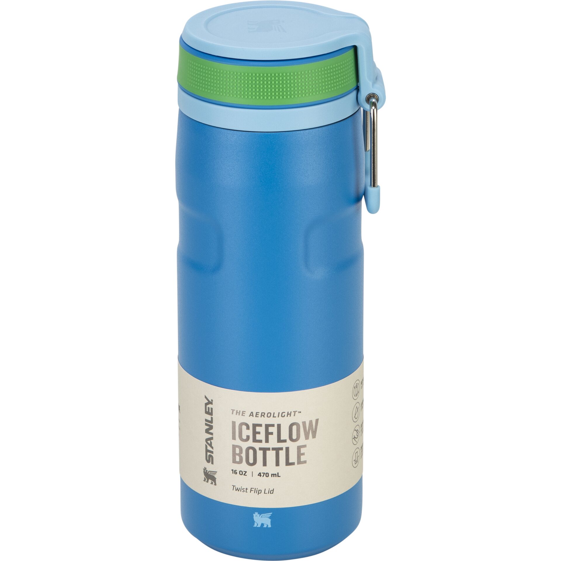 Flasche, Trinkflasche, Isolierte Flasche, Blau, Twist-Op Lid