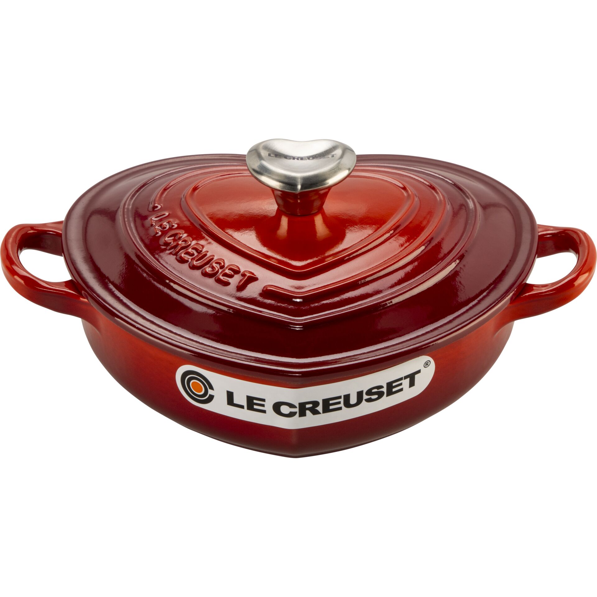 kochtopf, stieltopf, la creuset, gusseisen, rot