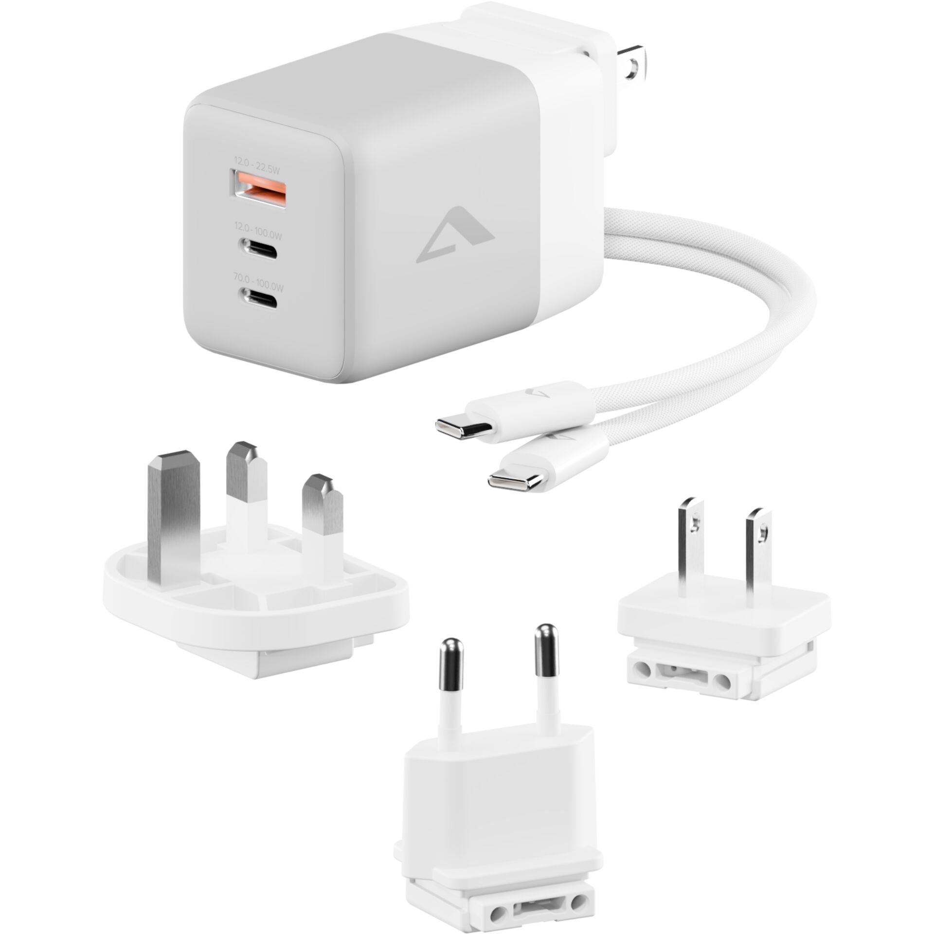 Ladegerät, USB-C, Mehrfachadapter, Wandsteckdose, Kabelset