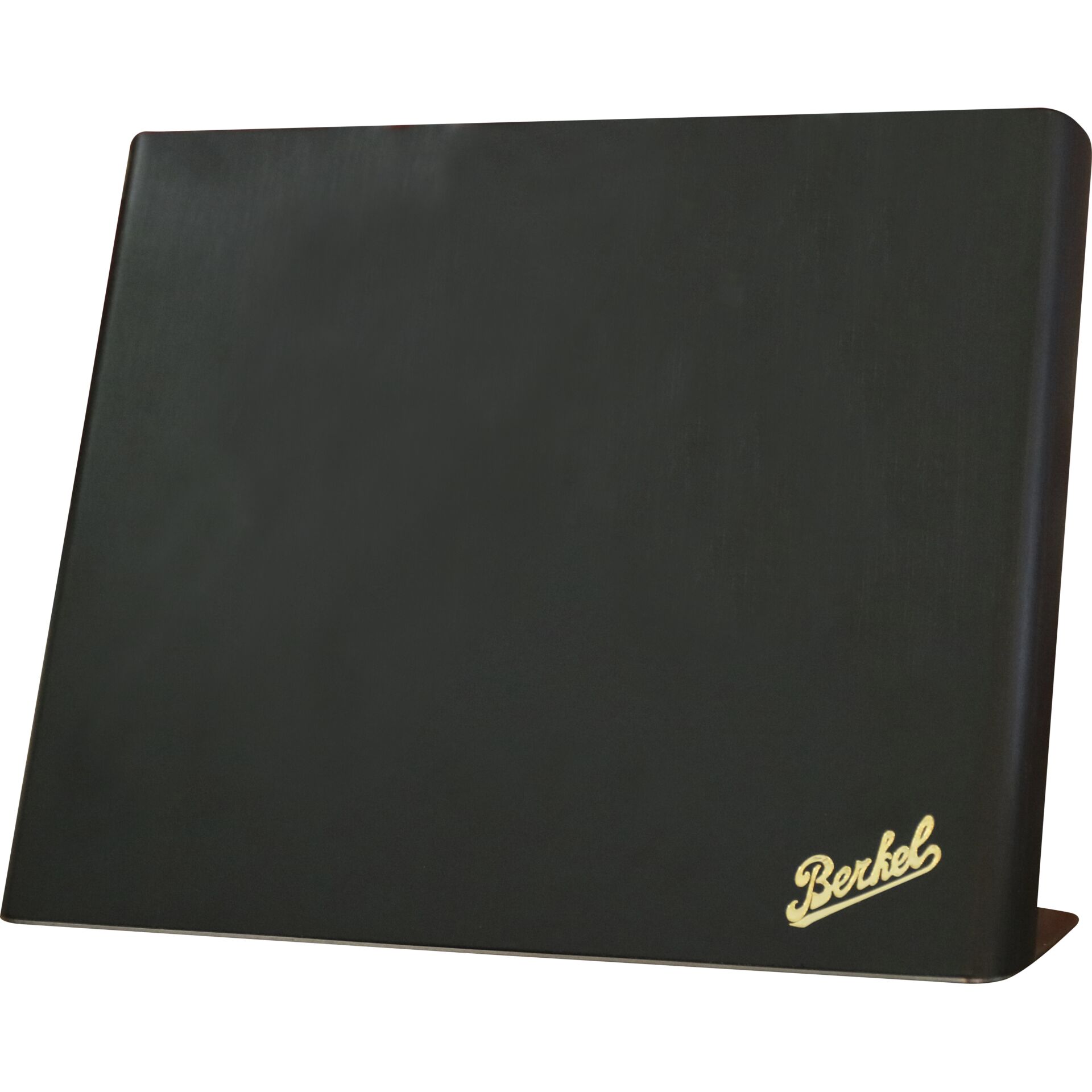 notebook, gebundetes Notizbuch, schwarzes Cover, Berkel Logo, Präsentationsordner
