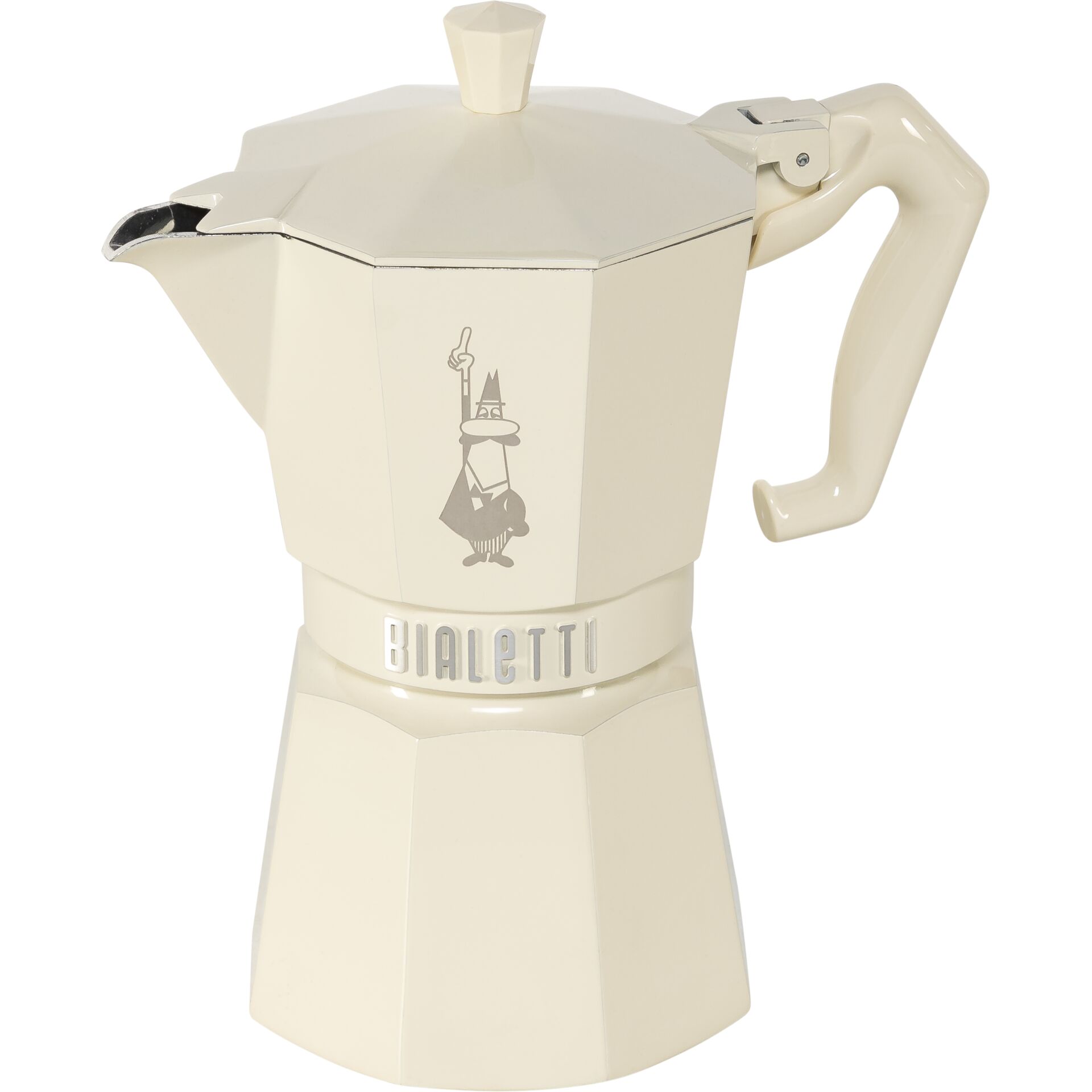 Kaffeemaschine, Moka-Topf, creme, Kapsel-Form, italienisch