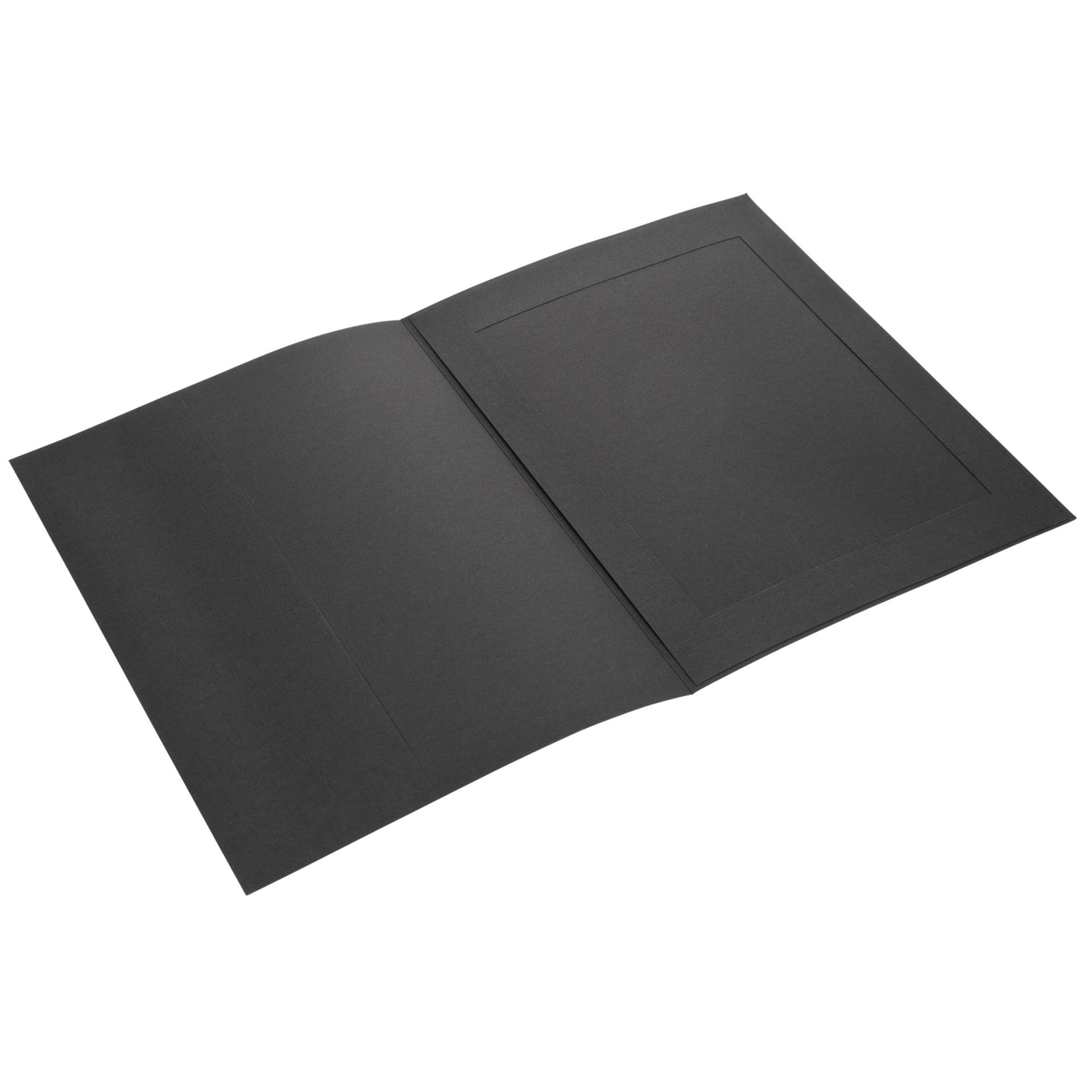 1x100 Daiber Portraitmappen  m. Passepartout 15x20cm schwarz