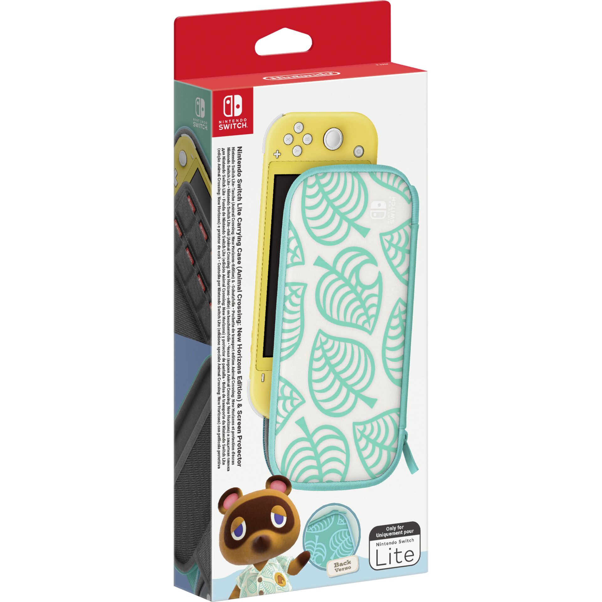Nintendo Switch Lite Tasche  (Animal Crossing) & Schutzfolie