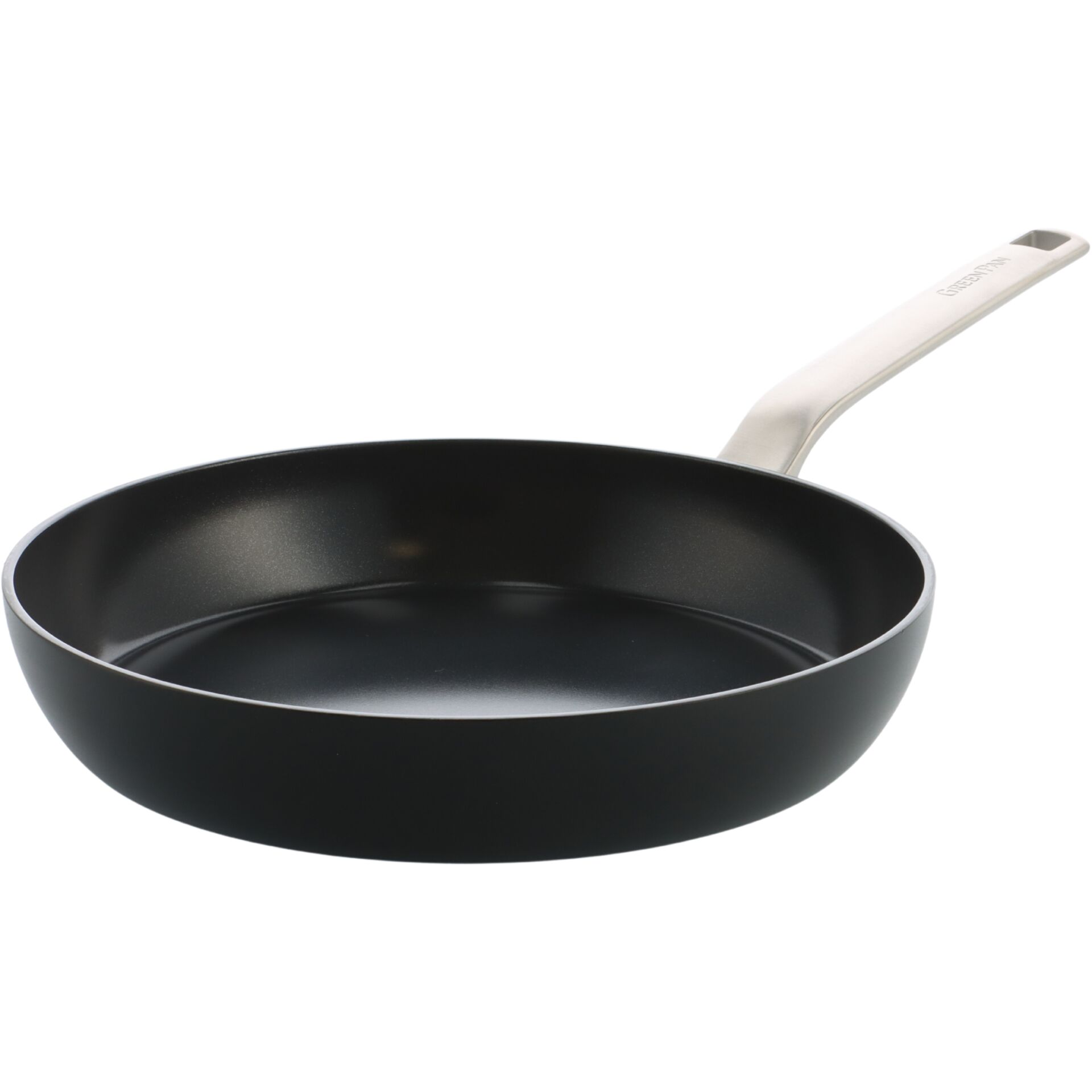 Pfanne, Antihaft, Schüttrand, Rund, Stahlgriff