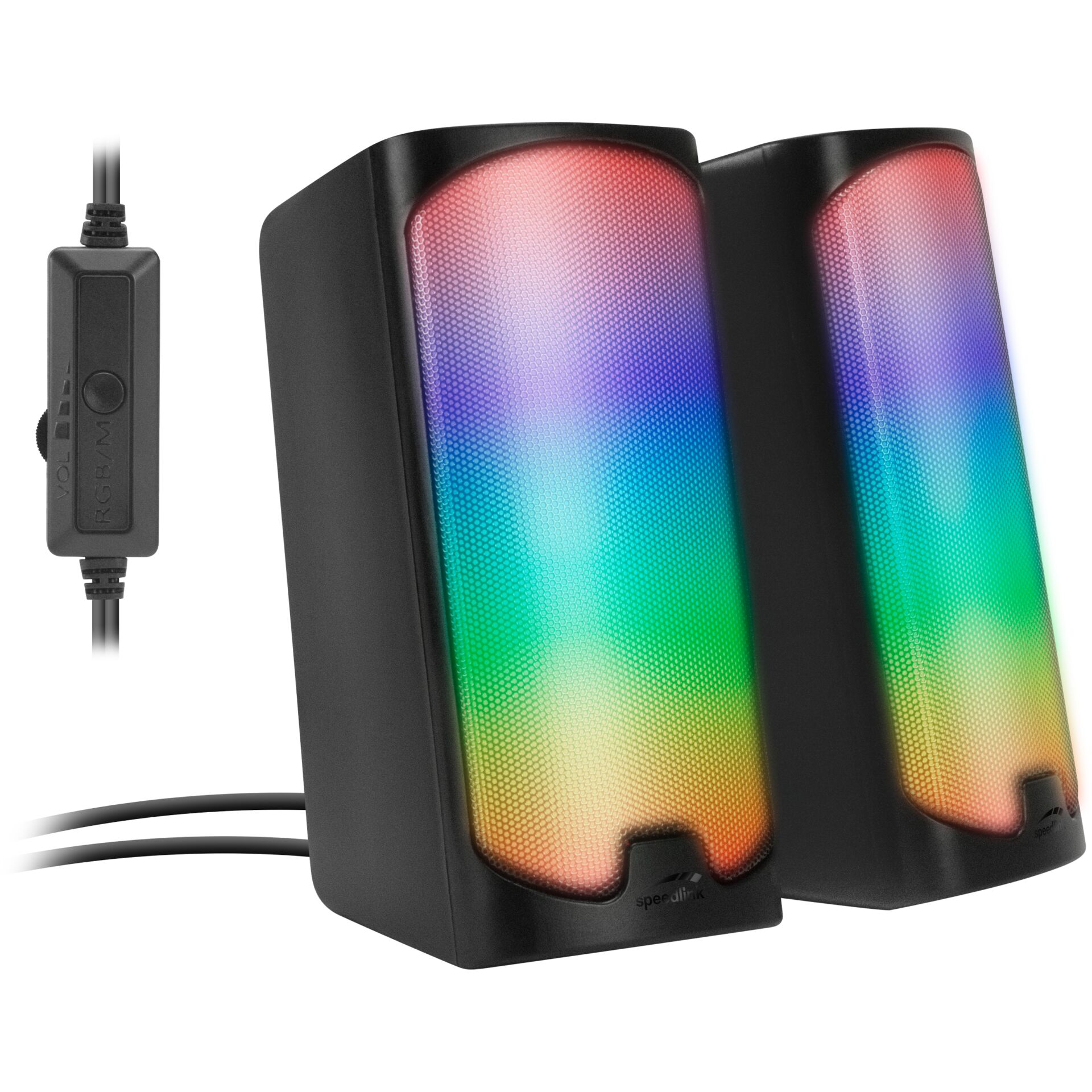 RGB, LED, Dual-Lautsprecher, USB betrieben, Ambientebeleuchtung