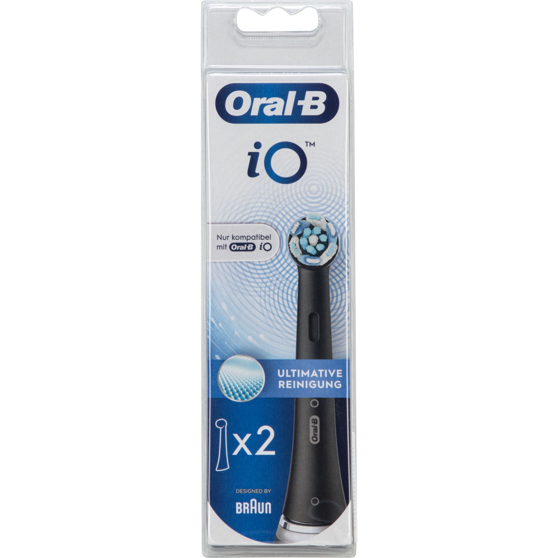 Zahnputzaufsatz, Schallzahnbürstenaufsatz, Oral-B iO, Ultimative Reinigung, 2er Packung