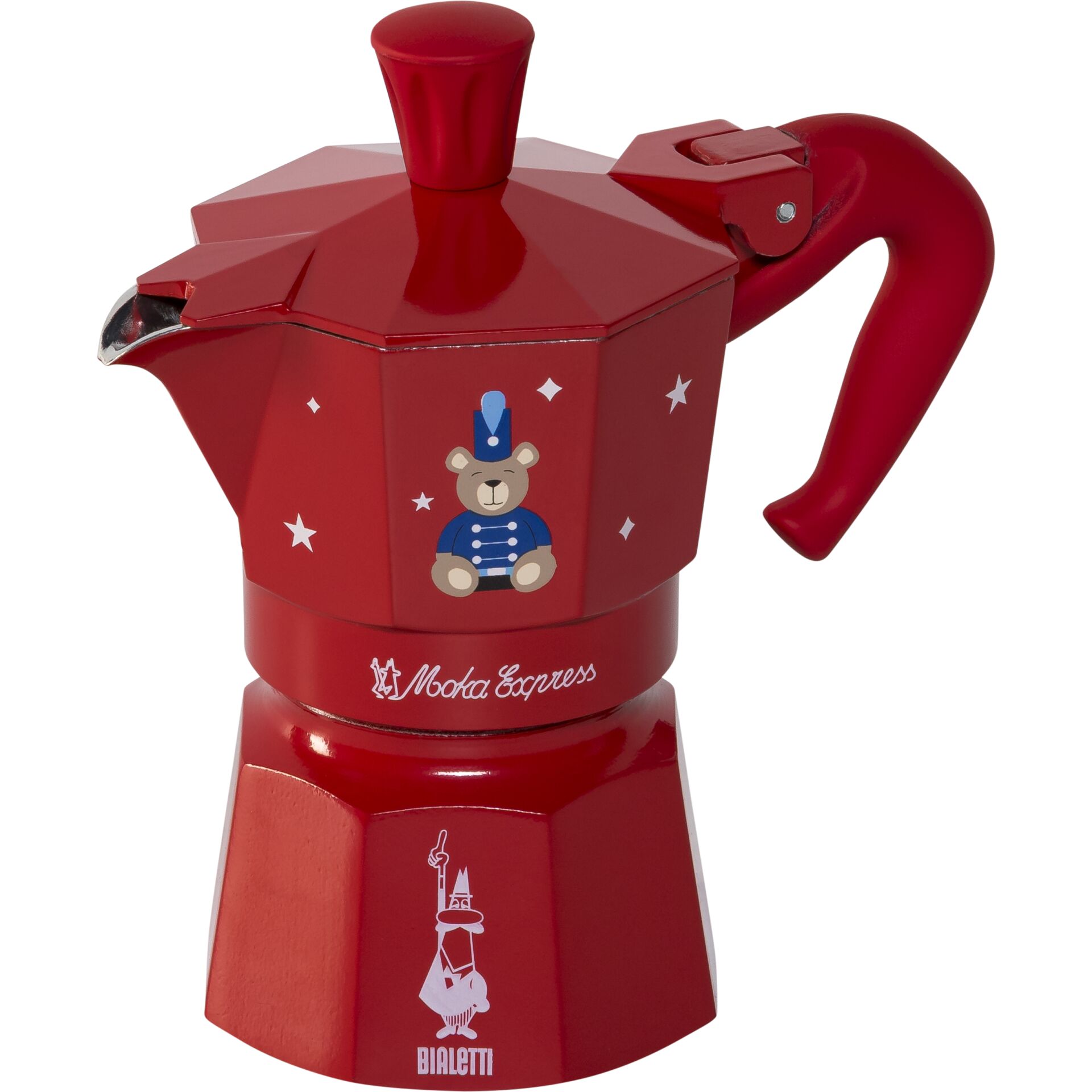 koffee-press, mokkaexpress, rot, metall, detail-figur