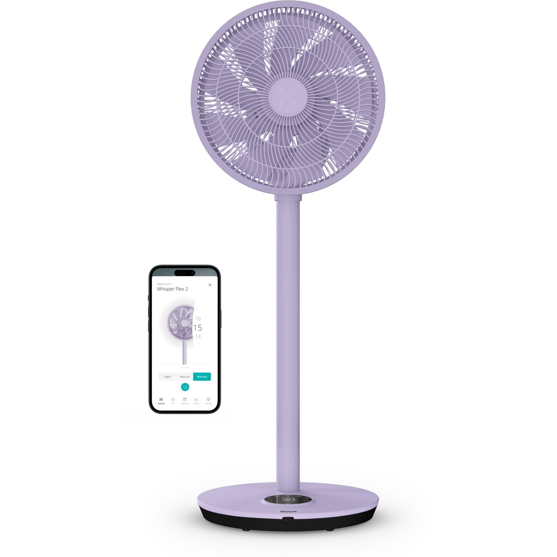 de, Ventiilator, stehend, Violet, Smart-Steuerung