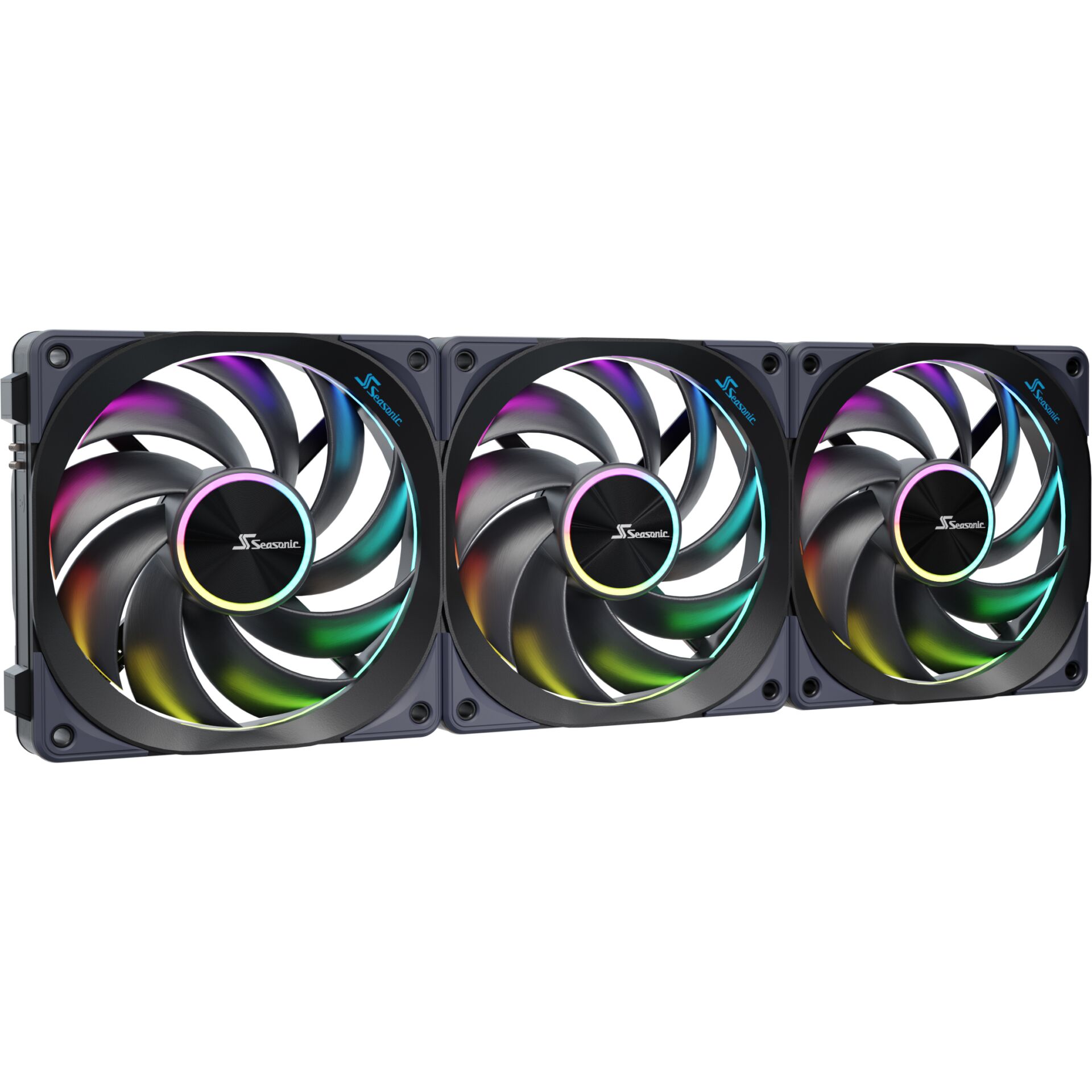 PC-Lüfter, RGB-Beleuchtung, Triple-Fan, Lüfter-Kühler, Framed-Kühlung