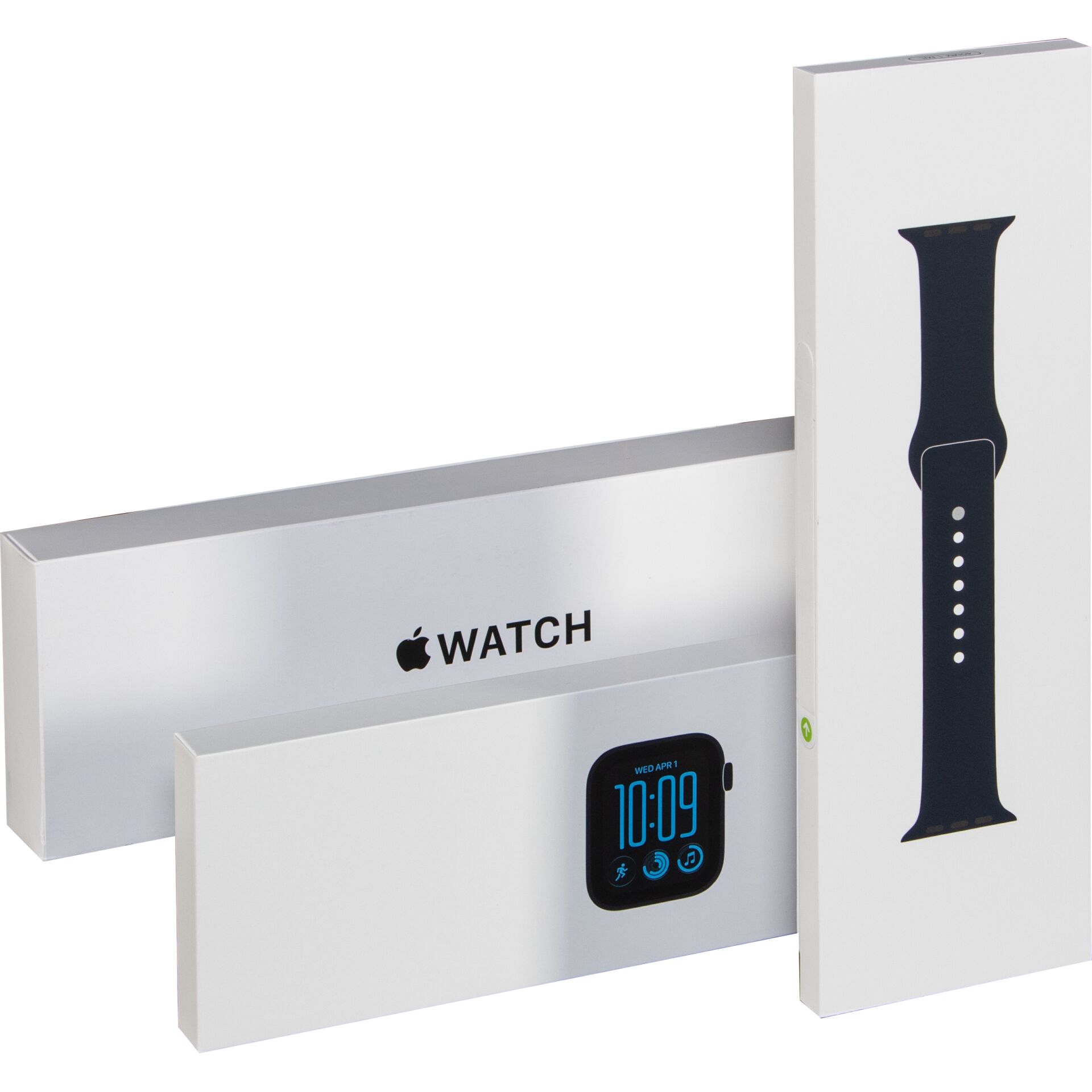 apple watch, smartwatch, Uhrenarmband, blaues Band, Verpackung