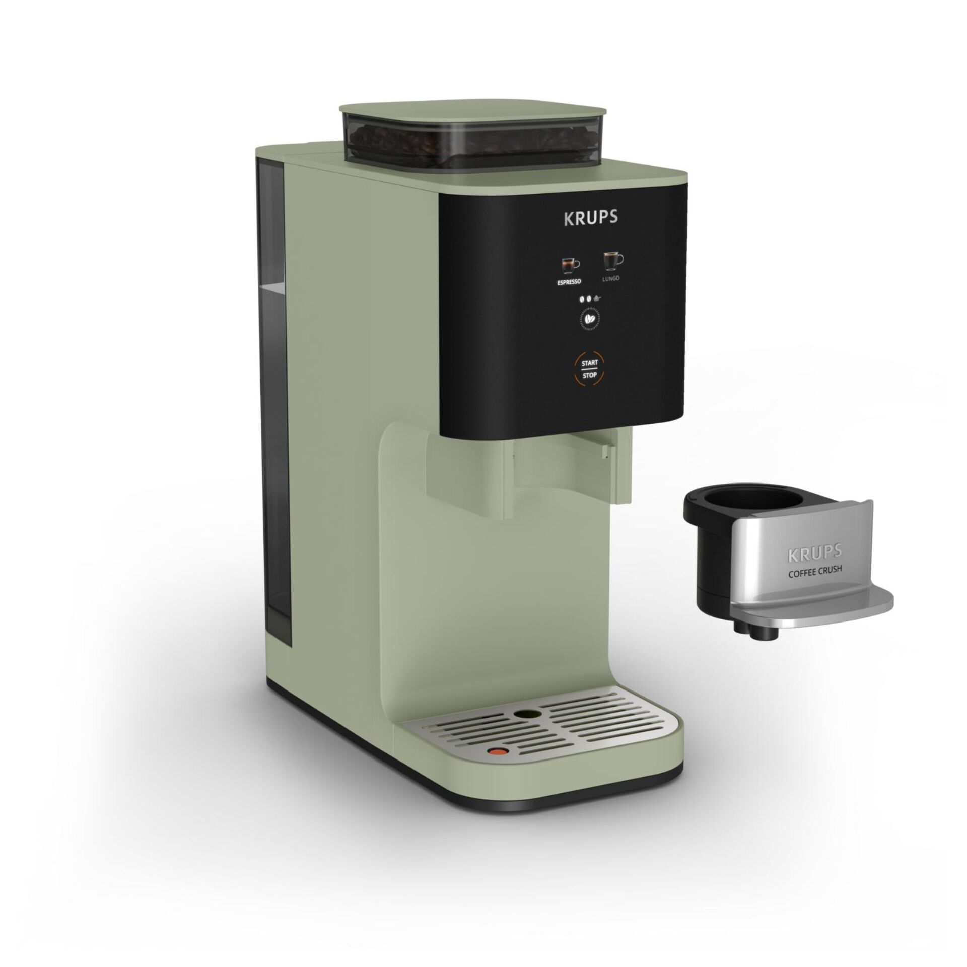 Kaffeemaschine, Kaffeevollautomat, Espressoautomat, grün, Krups
