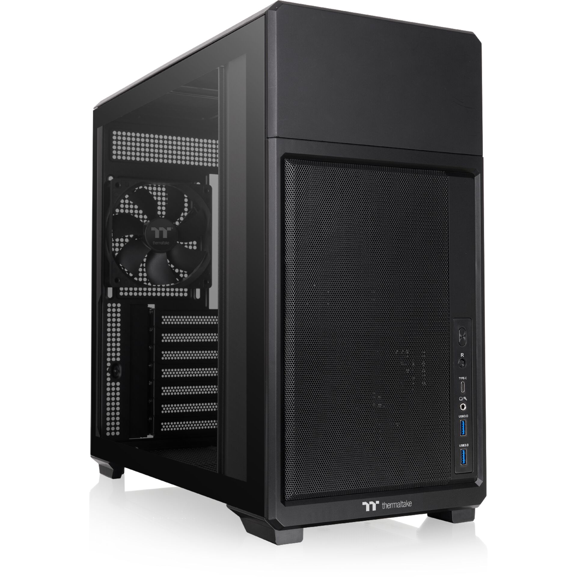 ATXgehäuse, Schwarz, PC-Gehäuse, Frontmesh, USB 3.0