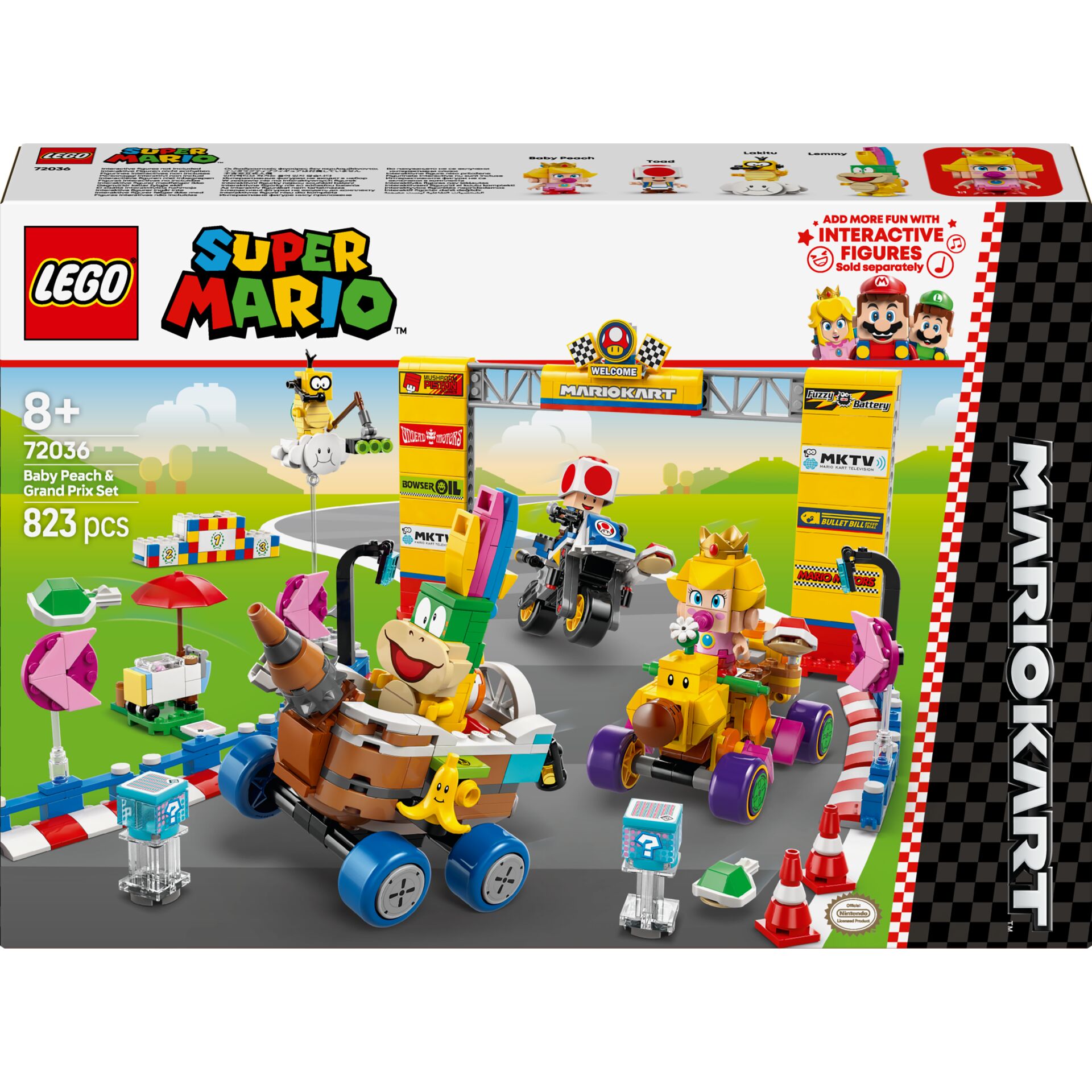 Lego, Super Mario, Kartenbahn, Rennwagen, Bausteine