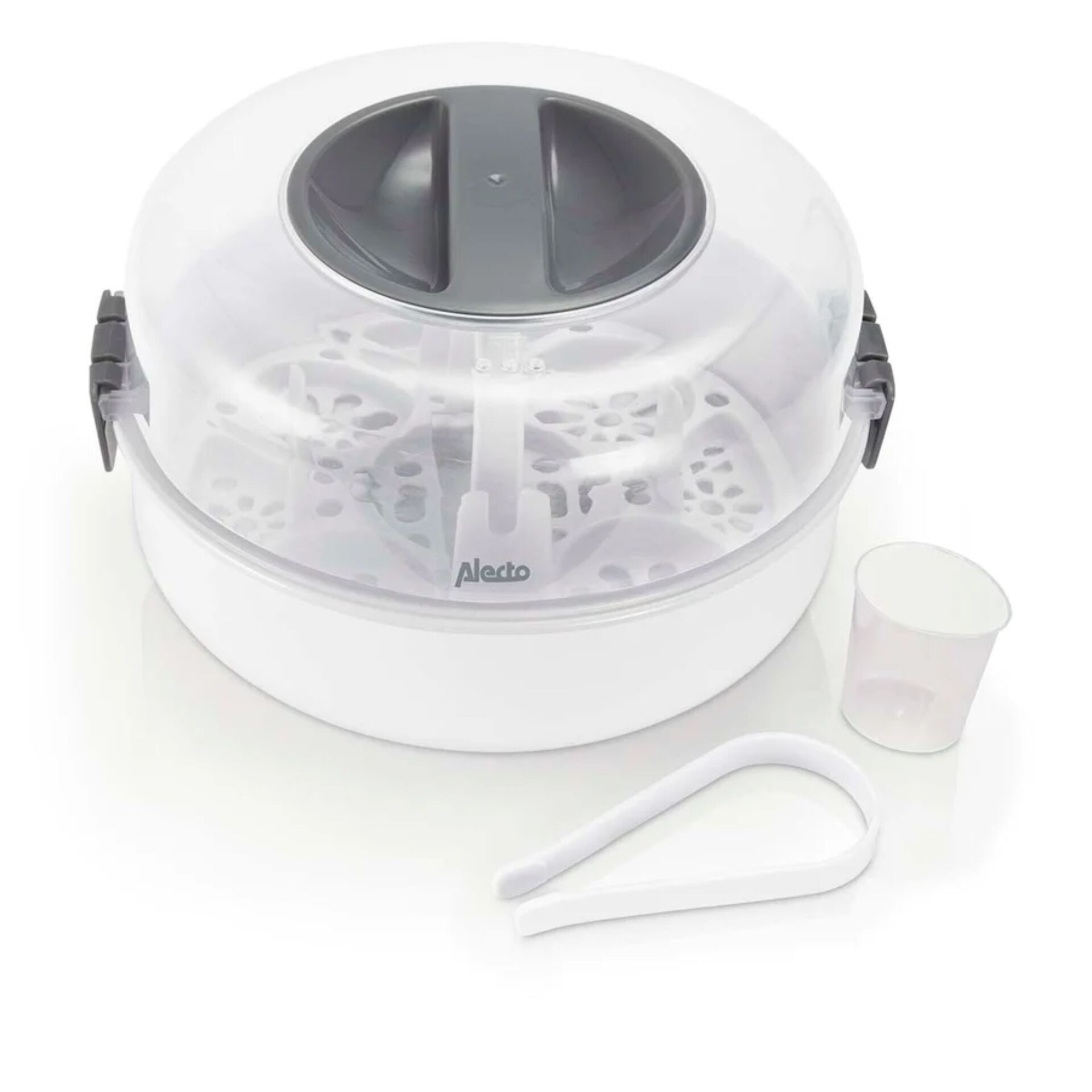 Elektrischer Dampfgarer, Dampfgarer, Korb mit Löchern, Zubehörset, Glas-/Messbecher