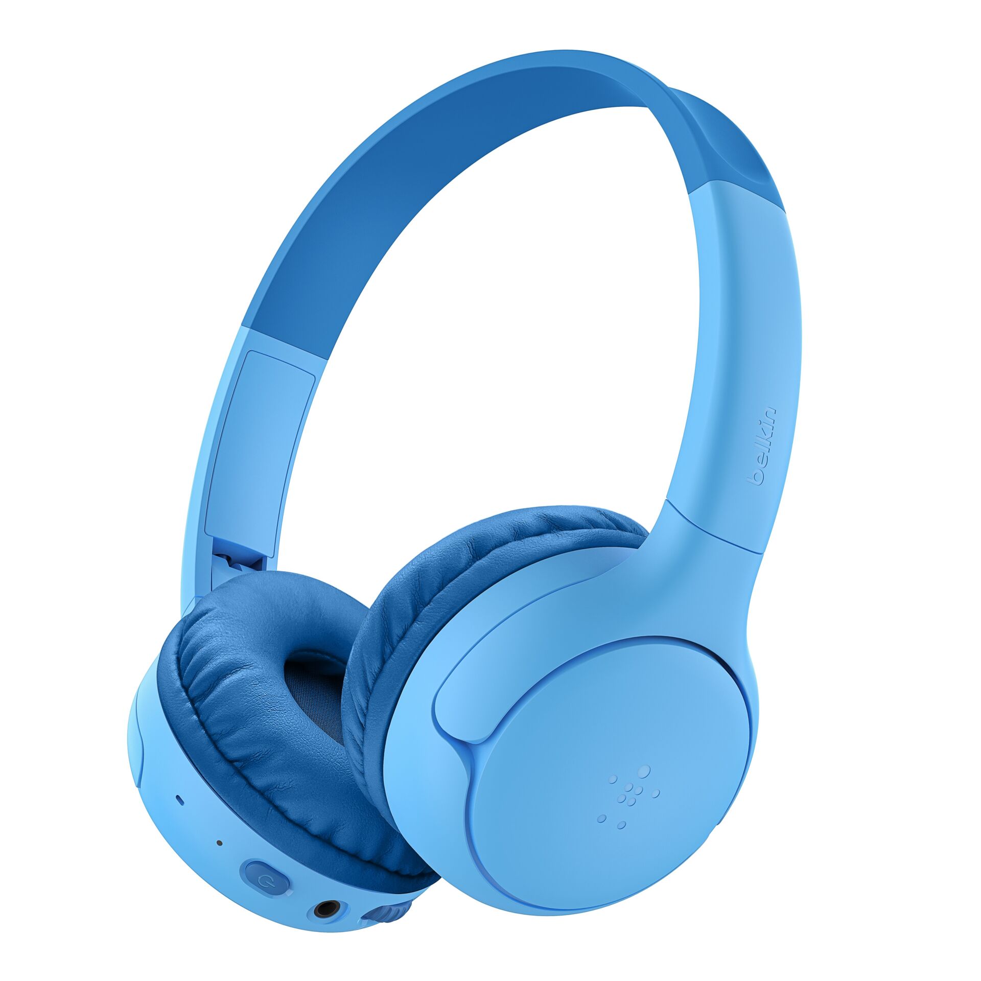 Kopfhörer, Over-Ear, Bluetooth, Kunstleder, hellblau