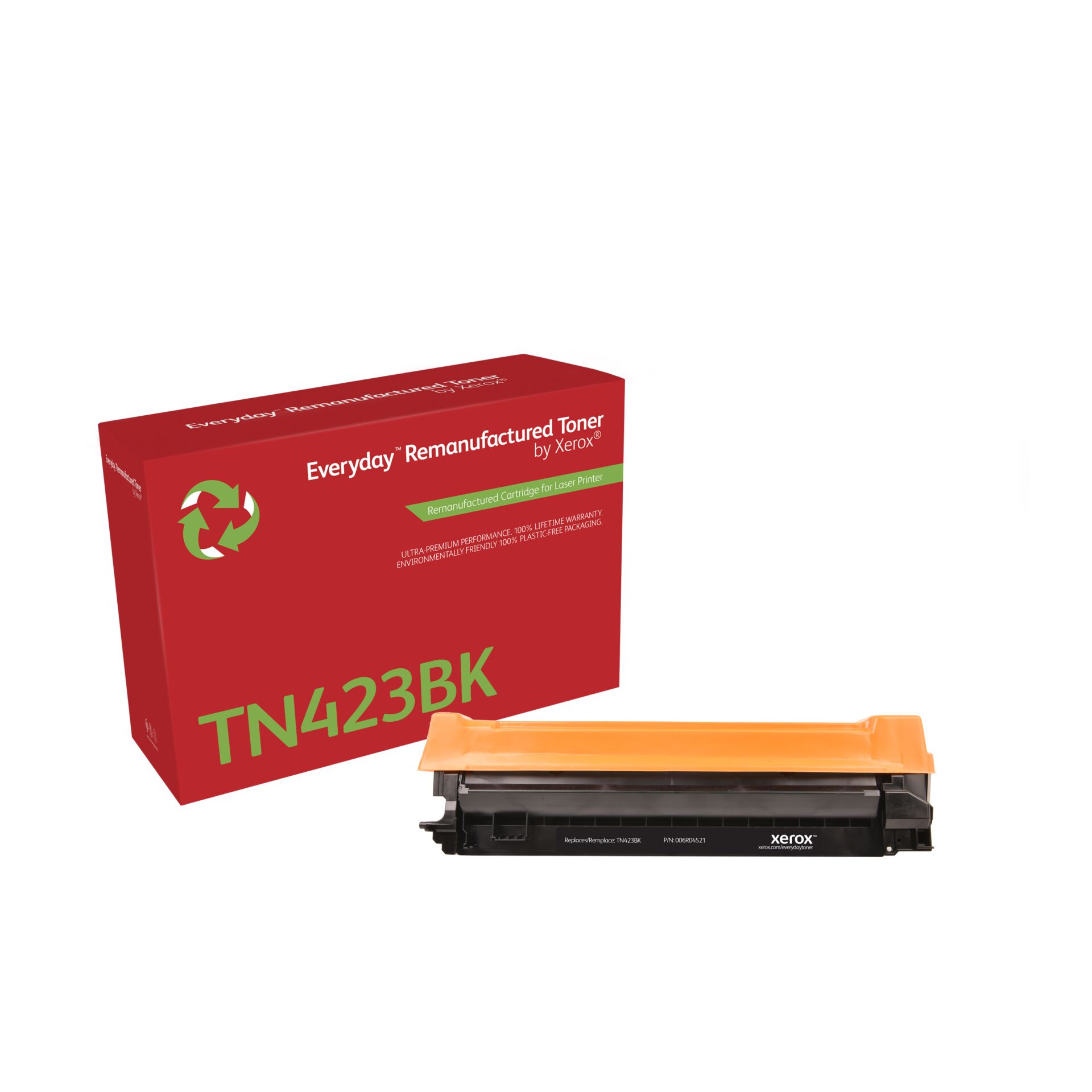 Toner, Kassette, Laserdrucker, Orangene Abdeckung, TN423BK