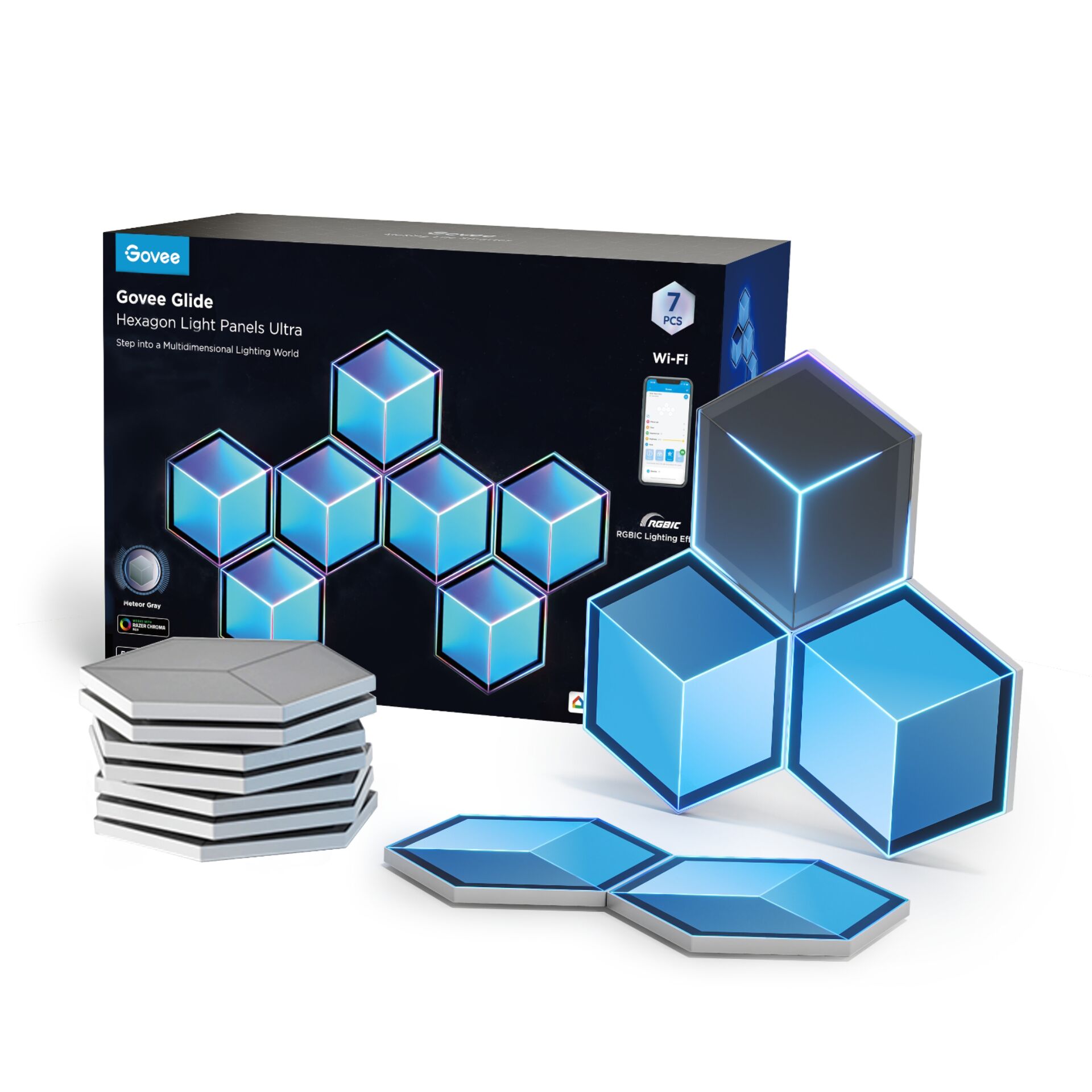 Govee Glide Hexagon Light Panels  Ultra 7 Pack