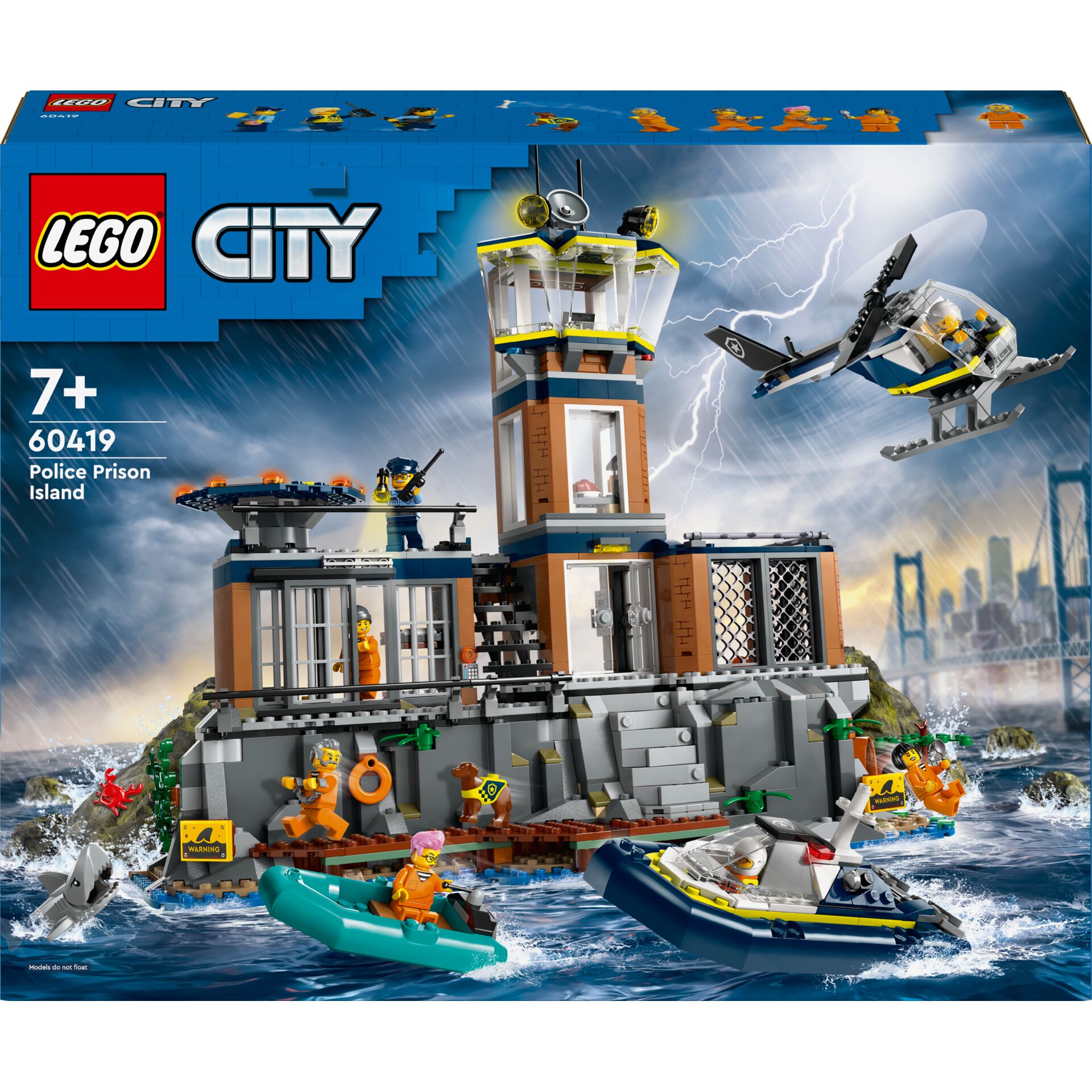 Polizei, Gefängnisinsel, Lego City, Wasserfront, Ausbruch aus dem Gefängnis