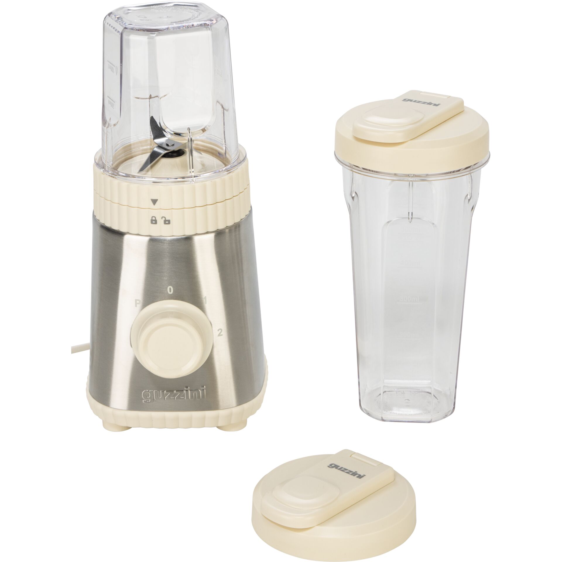 Küchenmixer, Mixer, Blender, Edelstahl, Beige