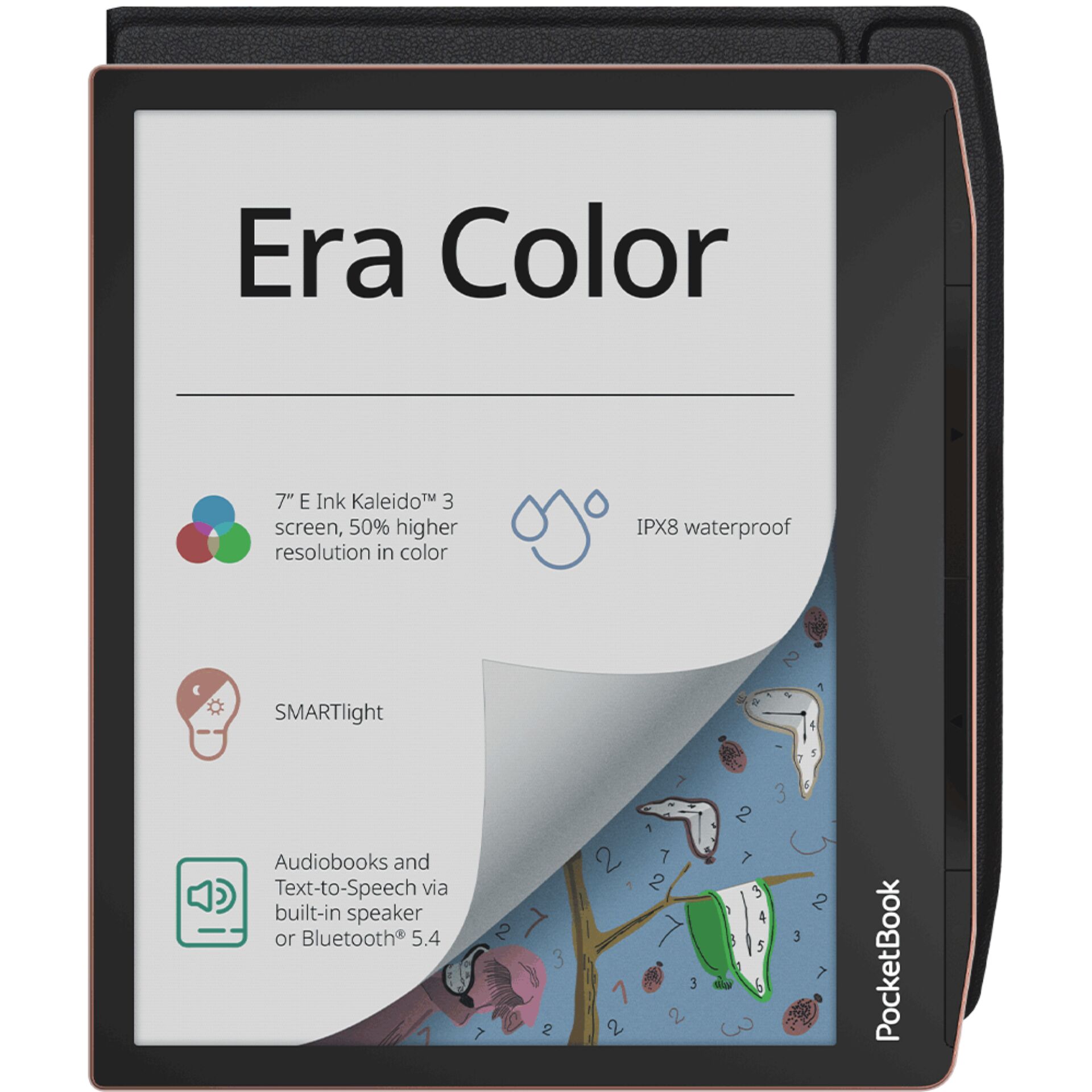 e-reader, 7" display, Tintenbildschirm, wasserdicht, Hörbücher