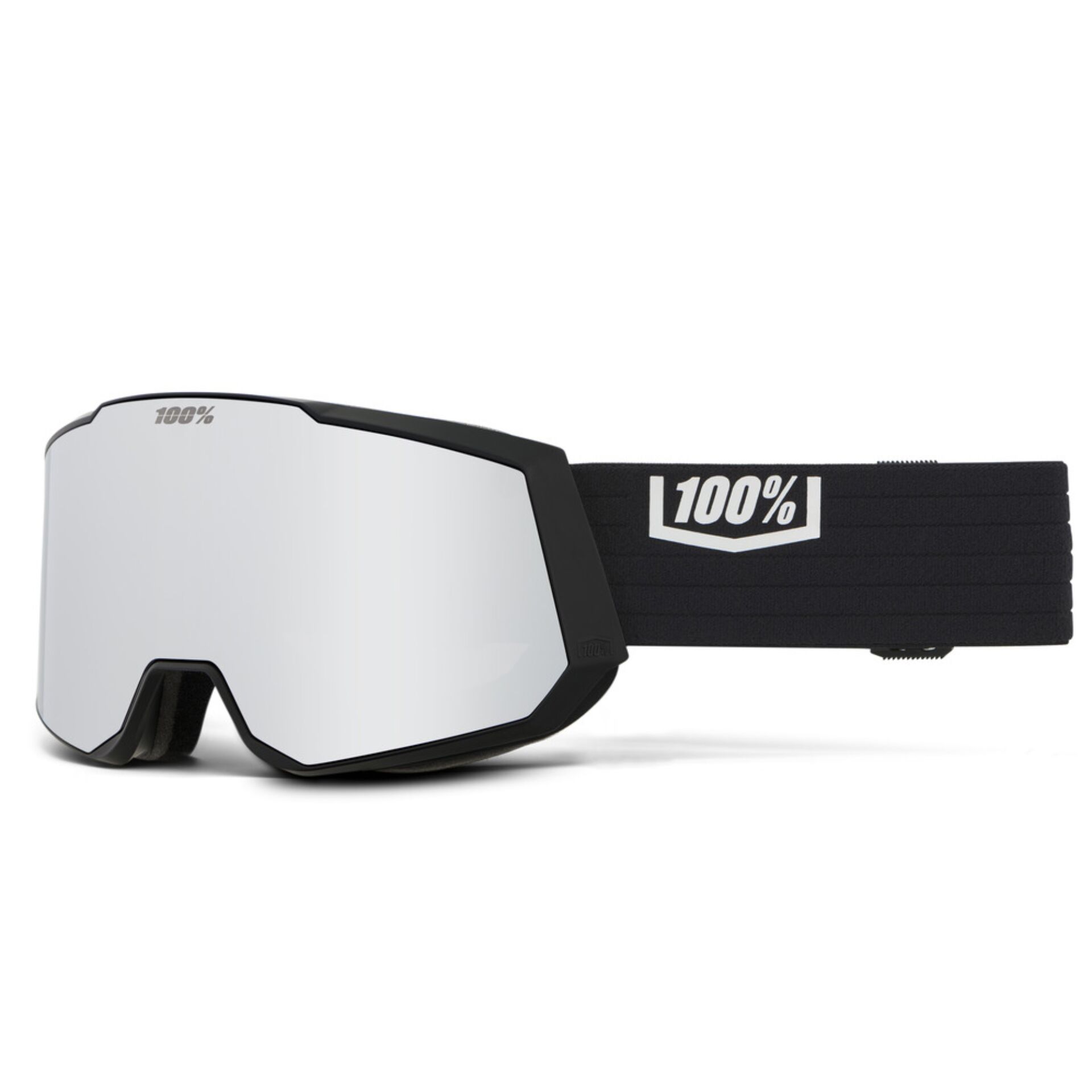 Goggles, Skibrille, Schwarz, Spiegelglas, Elastisches Band