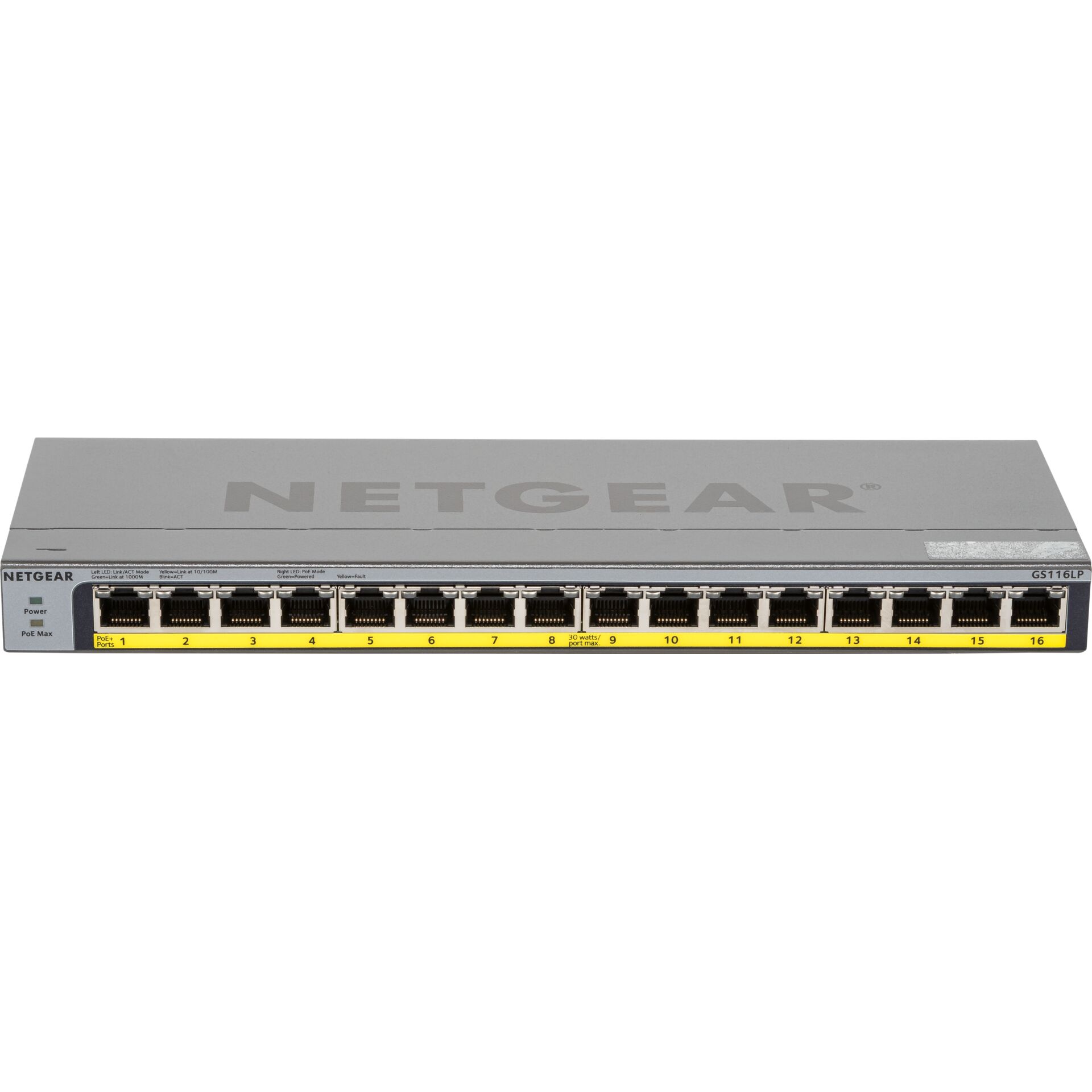 Switch, Netzwerk, Ethernet, 16-Port, PoE