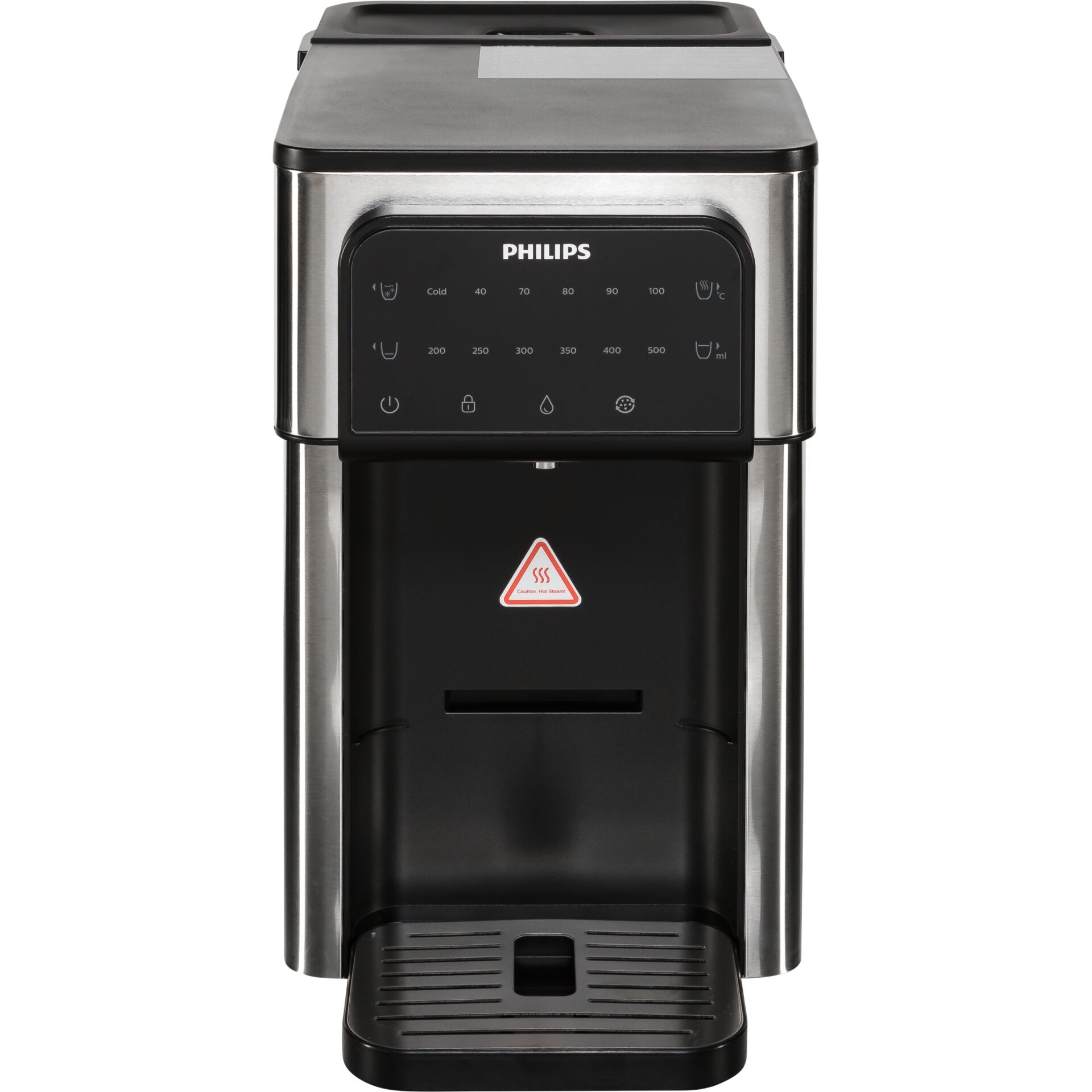 Kaffeemaschine, Single-Serve, Tischgerät, Stromkühl, Metalloptik