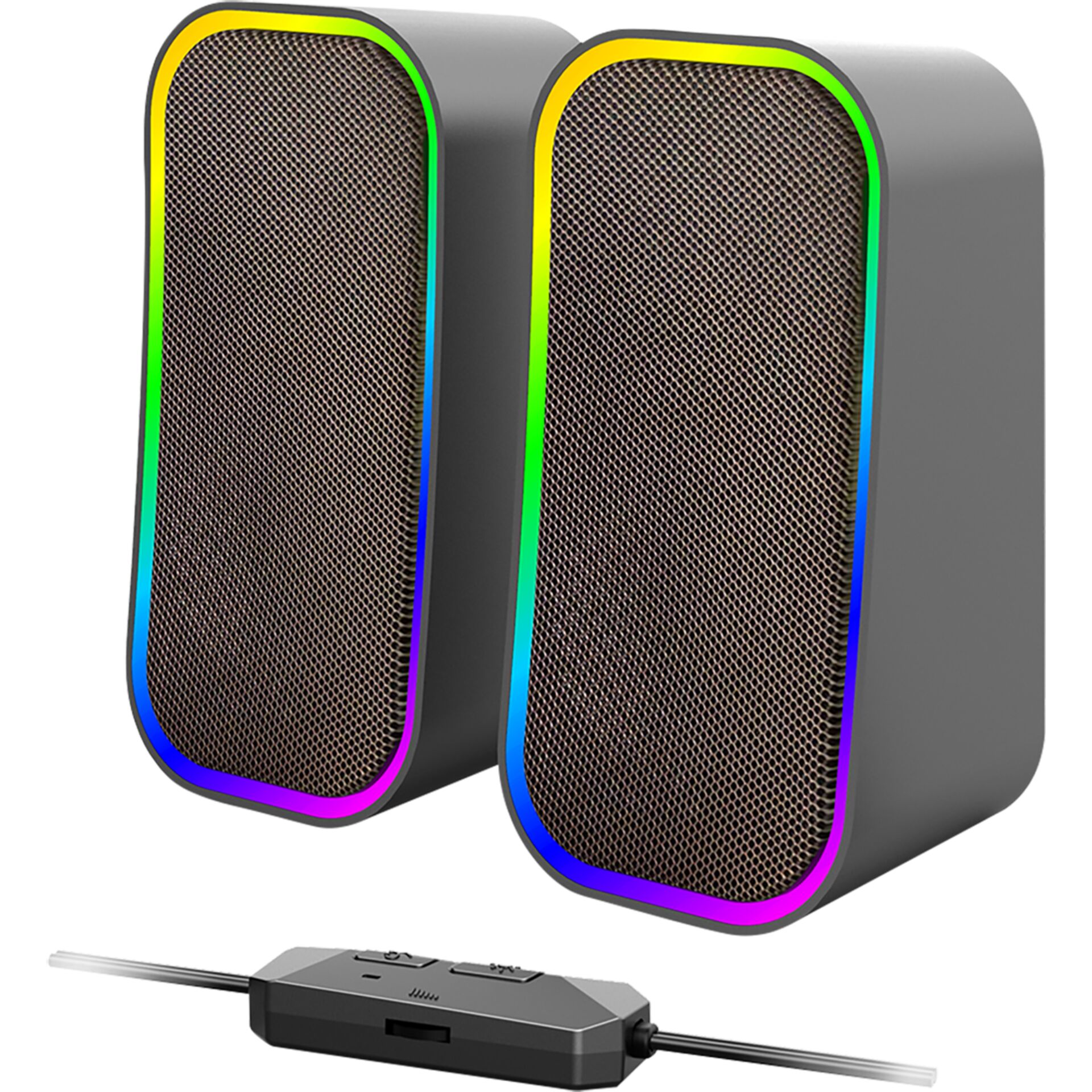 Lautsprecher, Stereo-Lautsprecher, USB-Lautsprecher, Kompakt, RGB-Beleuchtung